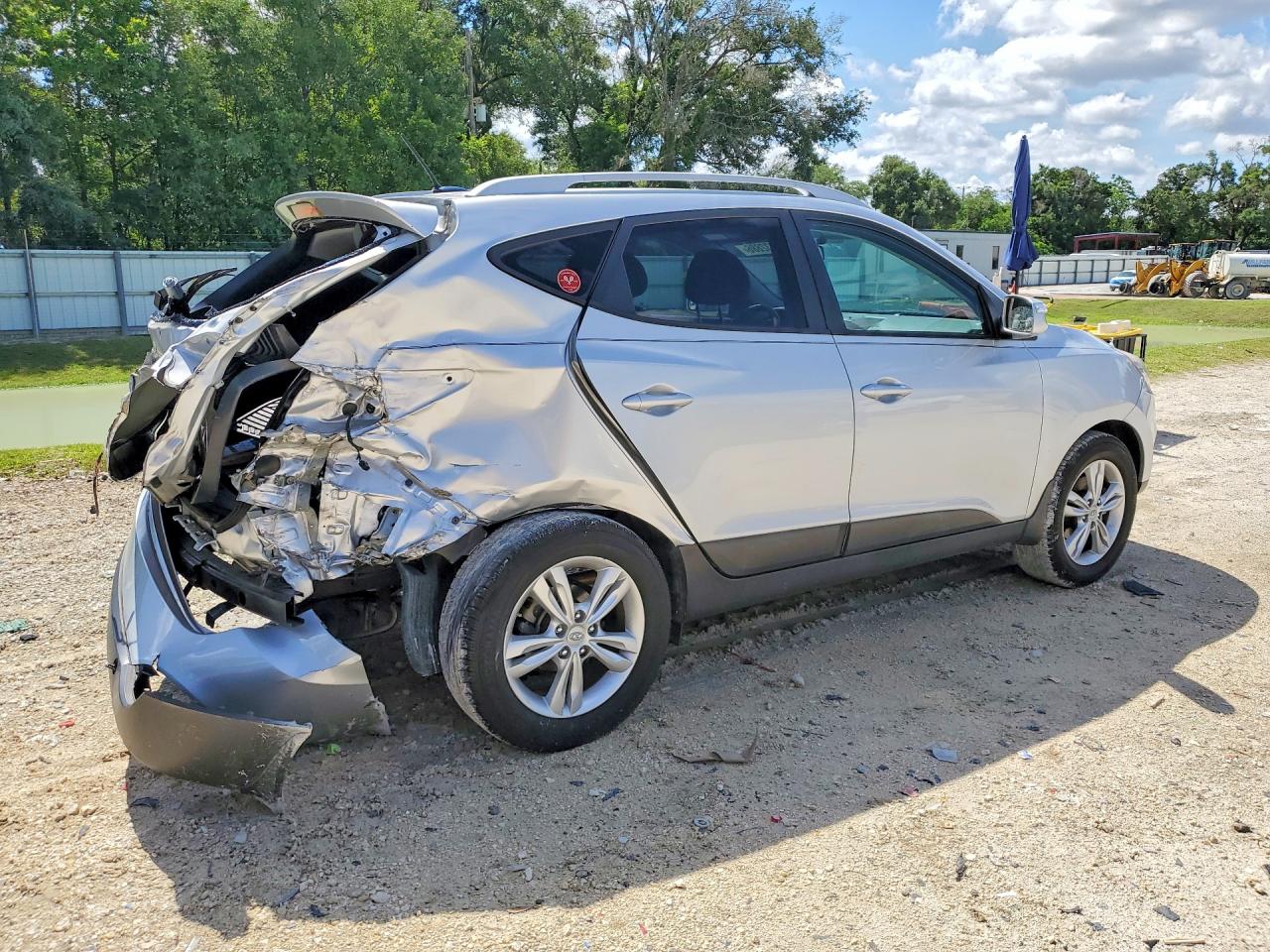 2012 Hyundai Tucson Gls Silver vin: KM8JU3AC9CU324480