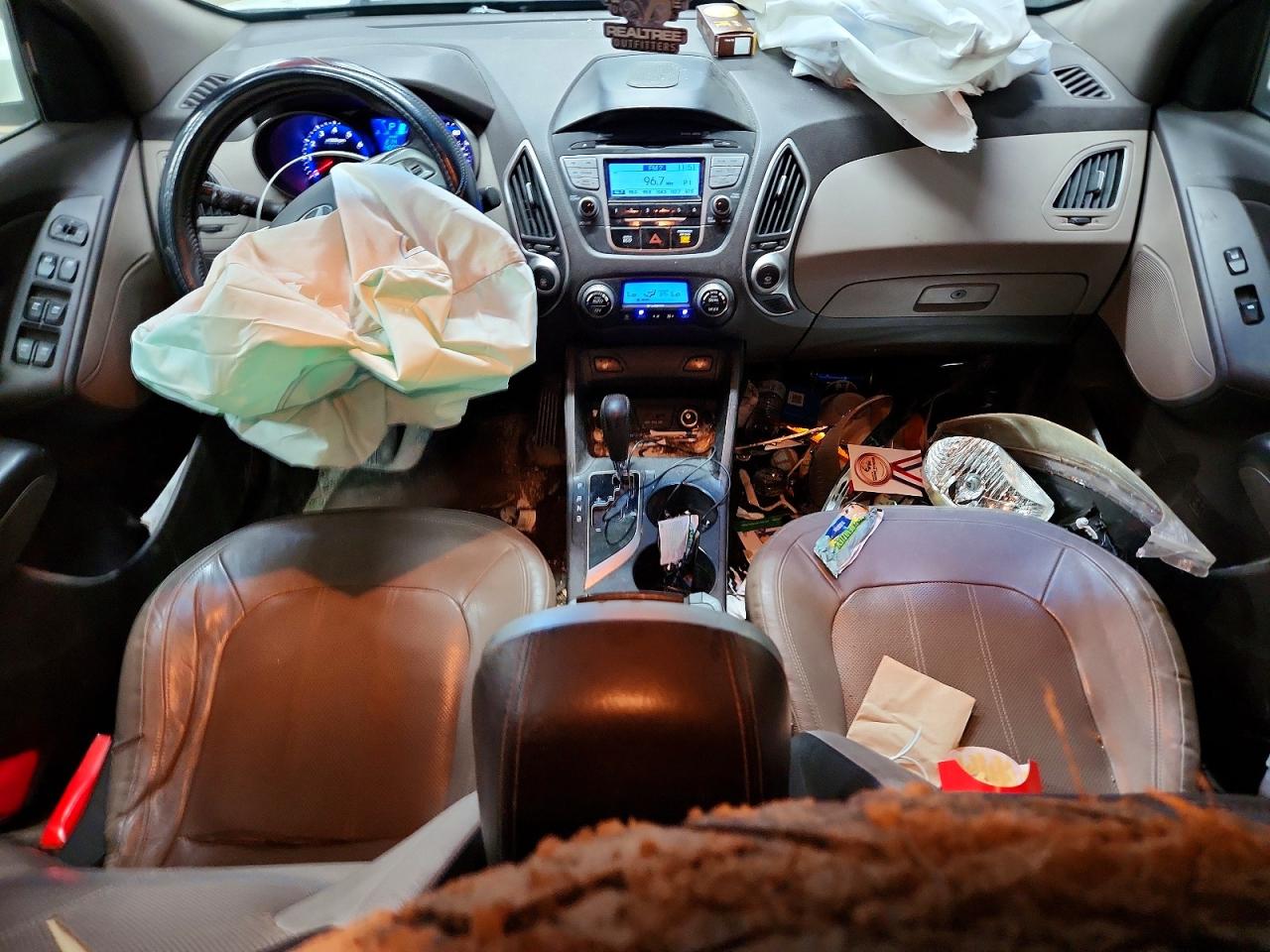 2012 Hyundai Tucson Limited White vin: KM8JU3AC9CU336967