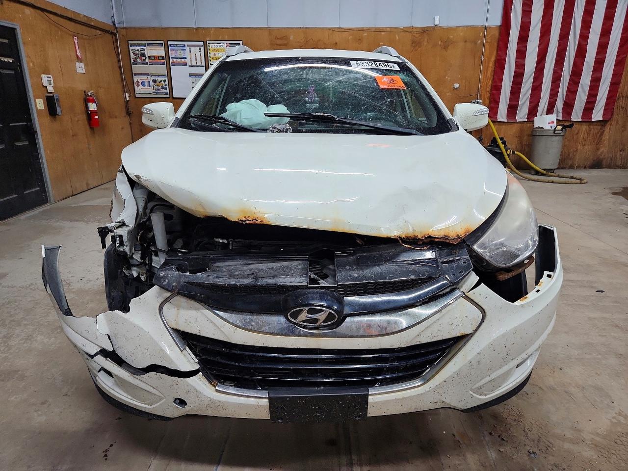 2012 Hyundai Tucson Limited White vin: KM8JU3AC9CU336967