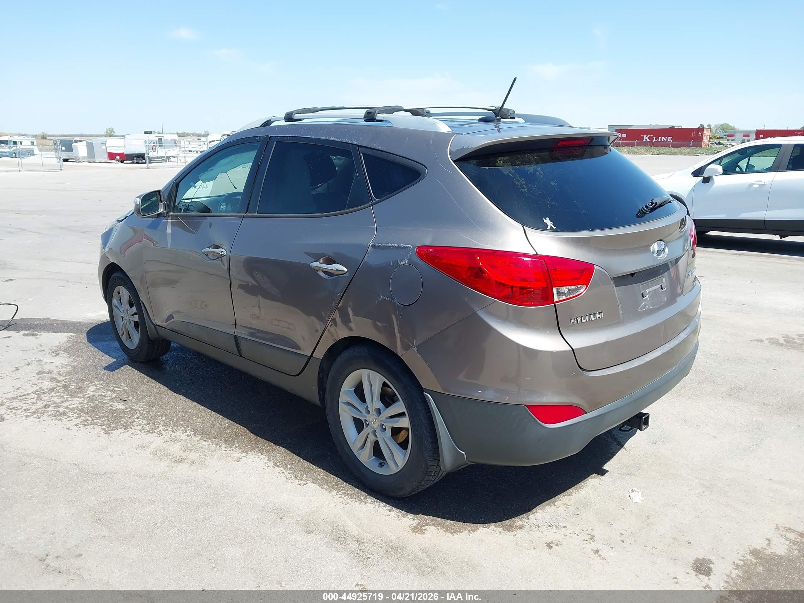 2012 Hyundai Tucson Gls Brown vin: KM8JU3AC9CU340937