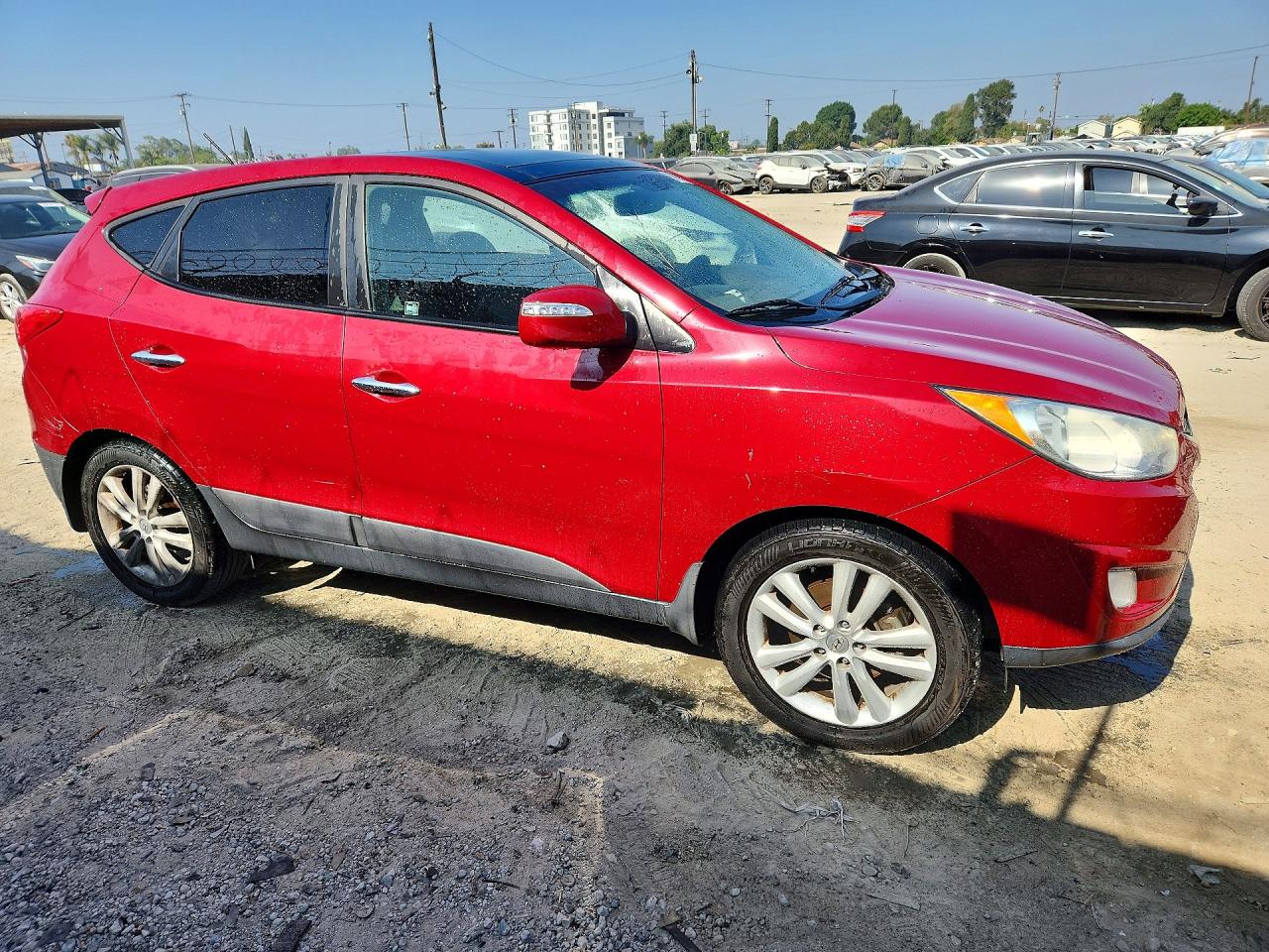 2012 Hyundai Tucson Limited Red vin: KM8JU3AC9CU358158