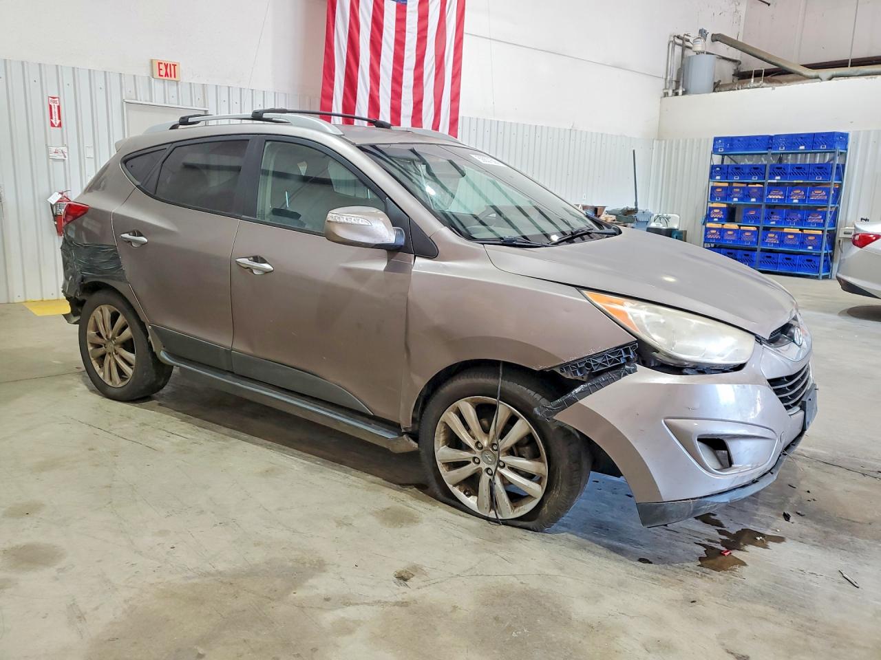2012 Hyundai Tucson Limited Tan vin: KM8JU3AC9CU384582