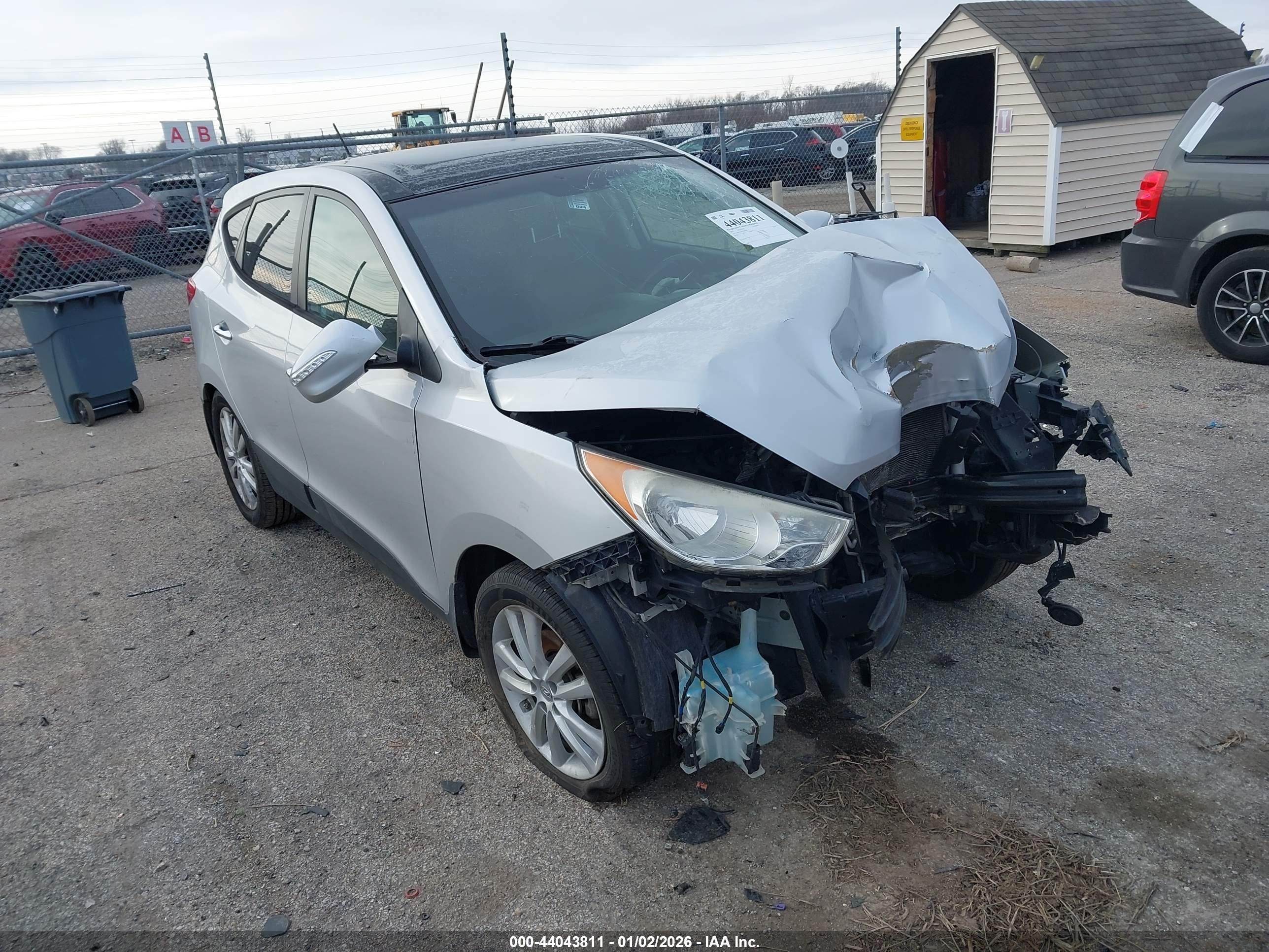 2012 Hyundai Tucson Limited Silver vin: KM8JU3AC9CU404006