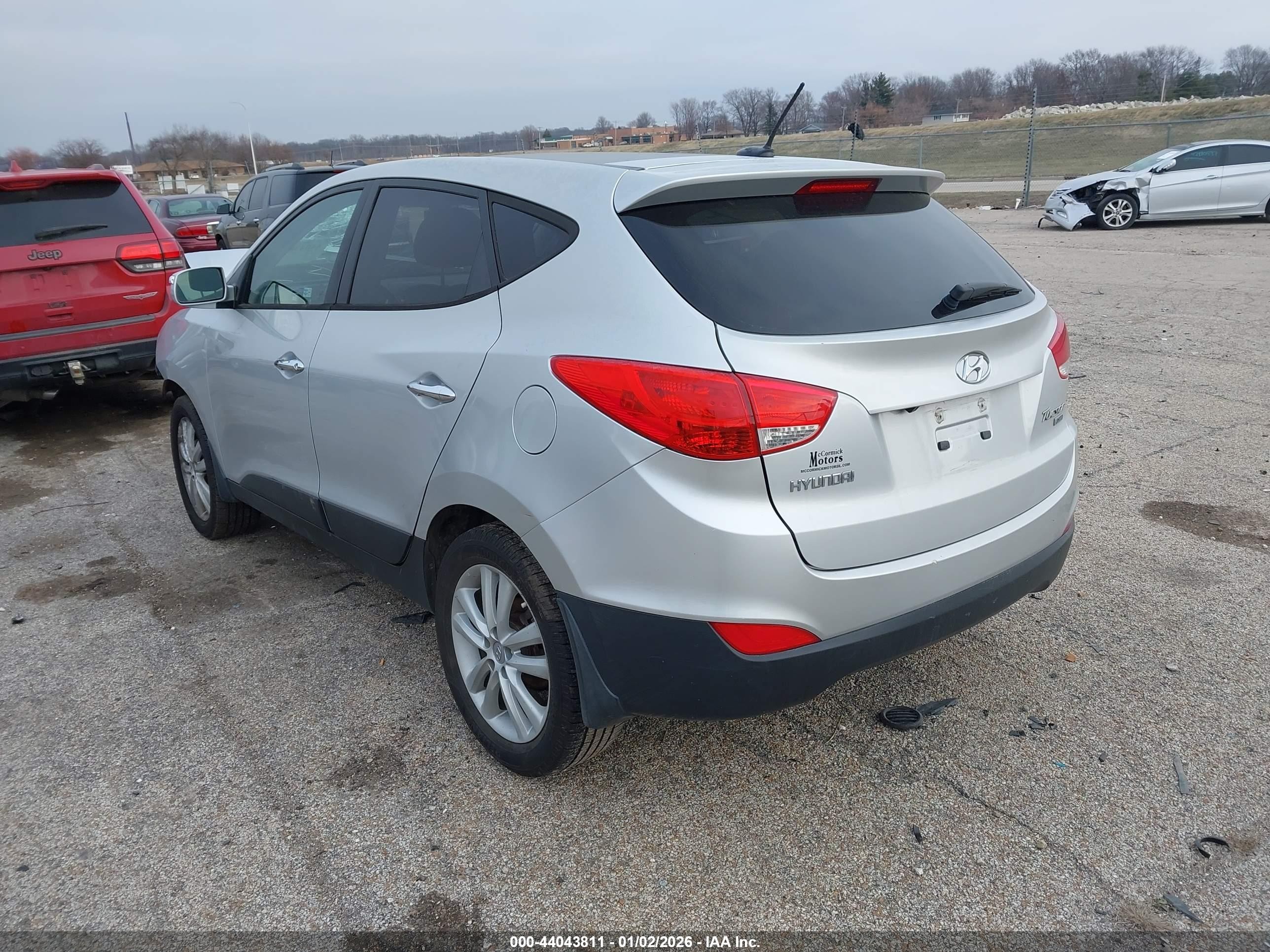 2012 Hyundai Tucson Limited Silver vin: KM8JU3AC9CU404006