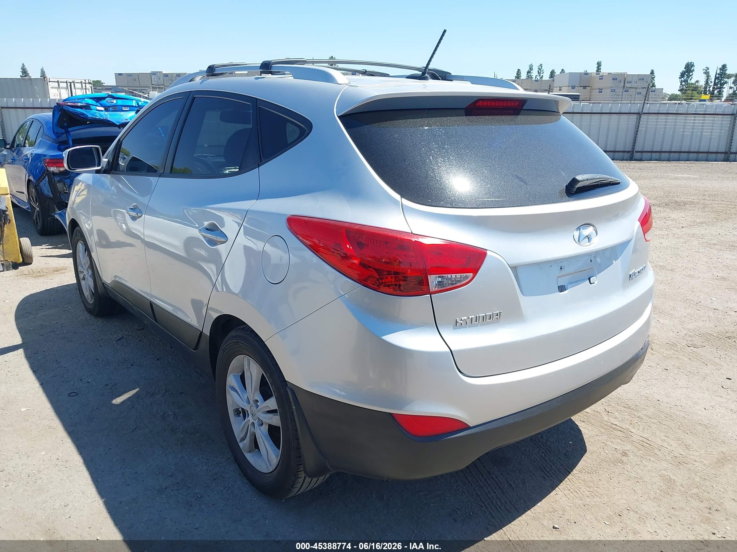 2012 Hyundai Tucson Gls Silver vin: KM8JU3AC9CU455022