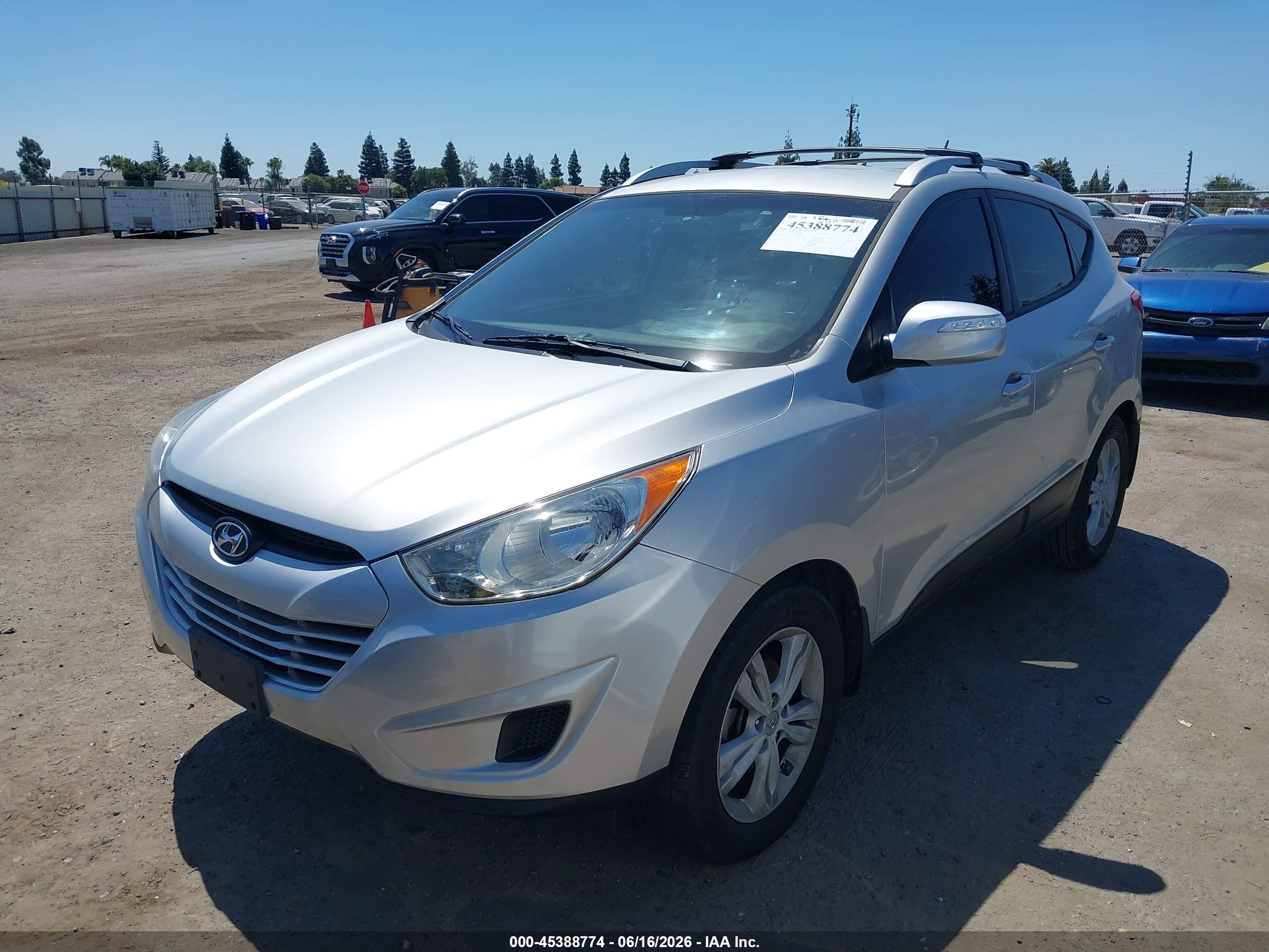 2012 Hyundai Tucson Gls Silver vin: KM8JU3AC9CU455022