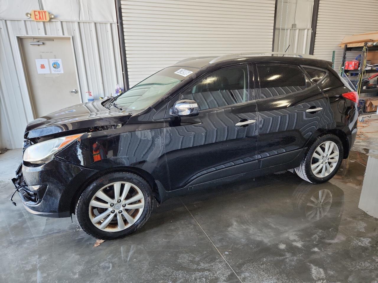 2012 Hyundai Tucson Limited Black vin: KM8JU3AC9CU512898 Damage: Left Head Lamp, Broken, Replacement Required