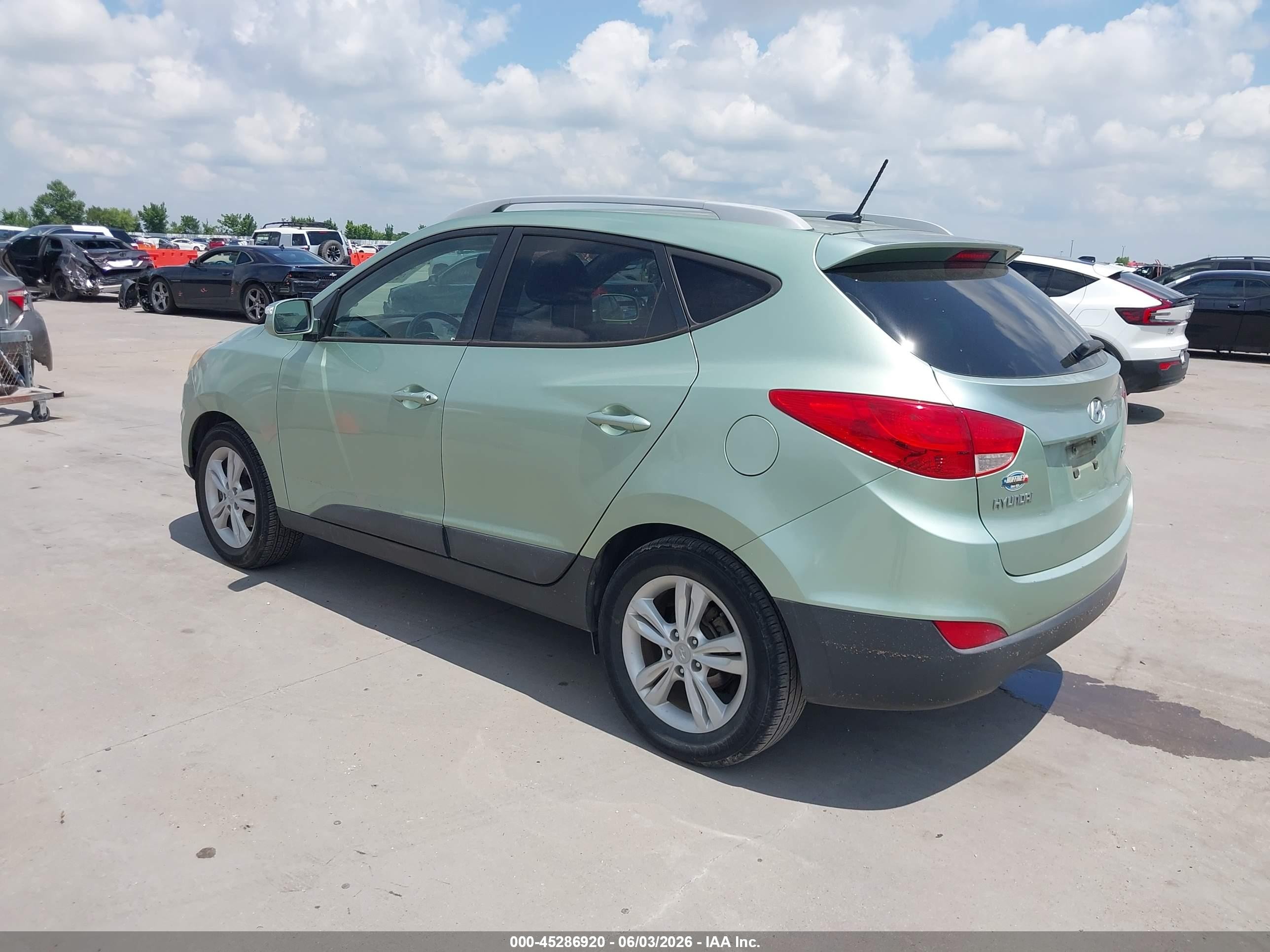 2012 Hyundai Tucson Gls Green vin: KM8JU3AC9CU535758