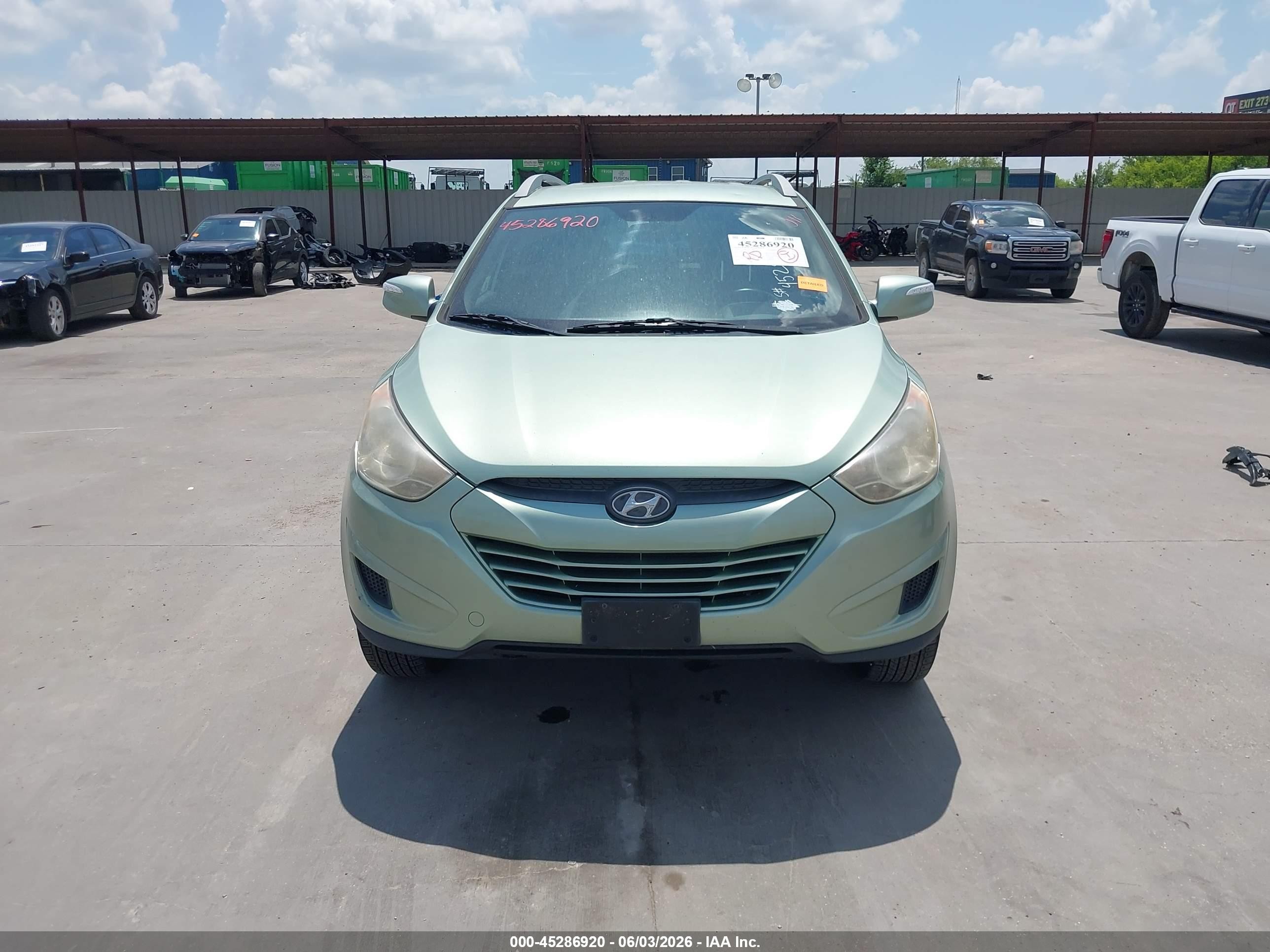 2012 Hyundai Tucson Gls Green vin: KM8JU3AC9CU535758