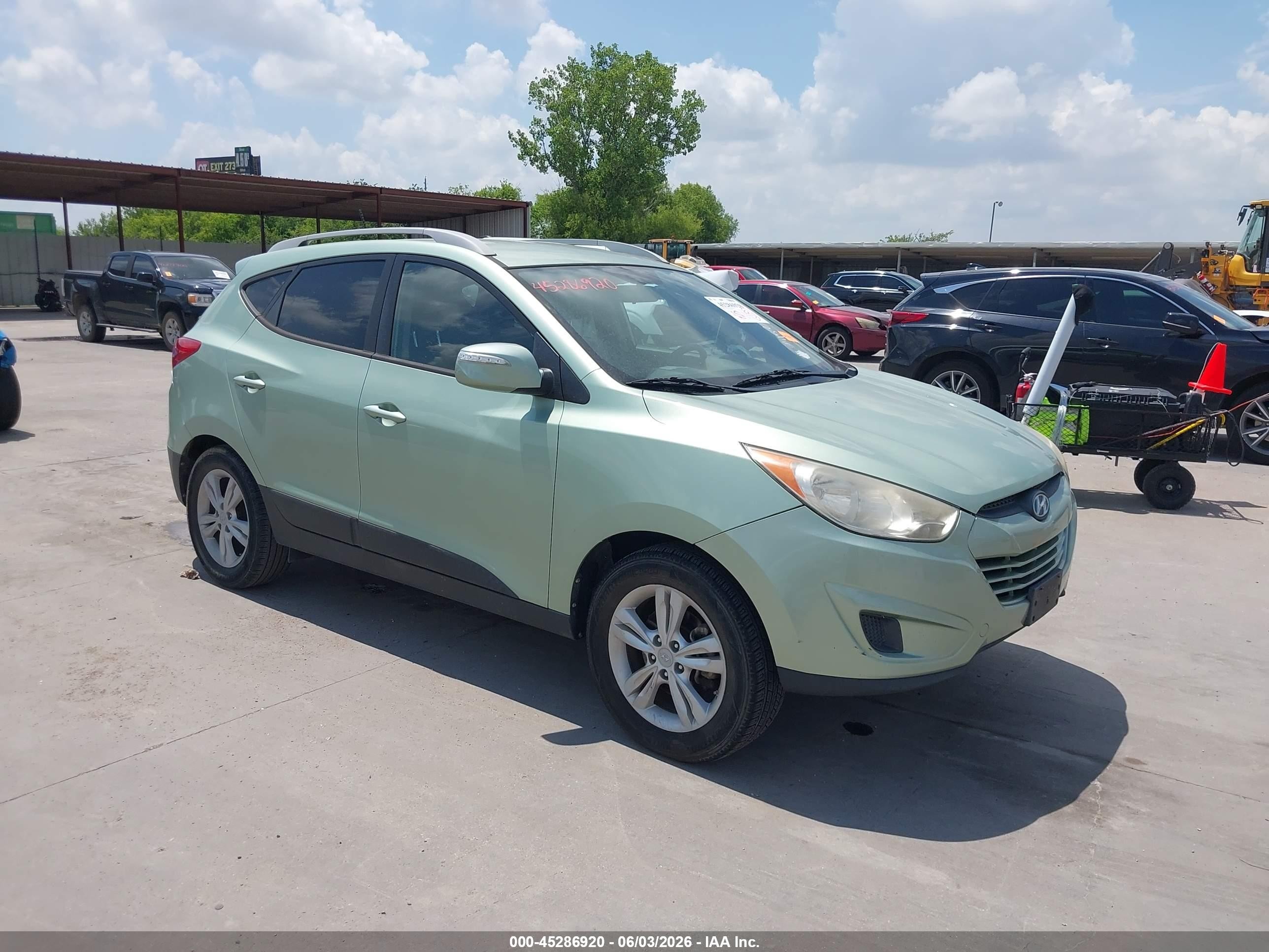 2012 Hyundai Tucson Gls Green vin: KM8JU3AC9CU535758