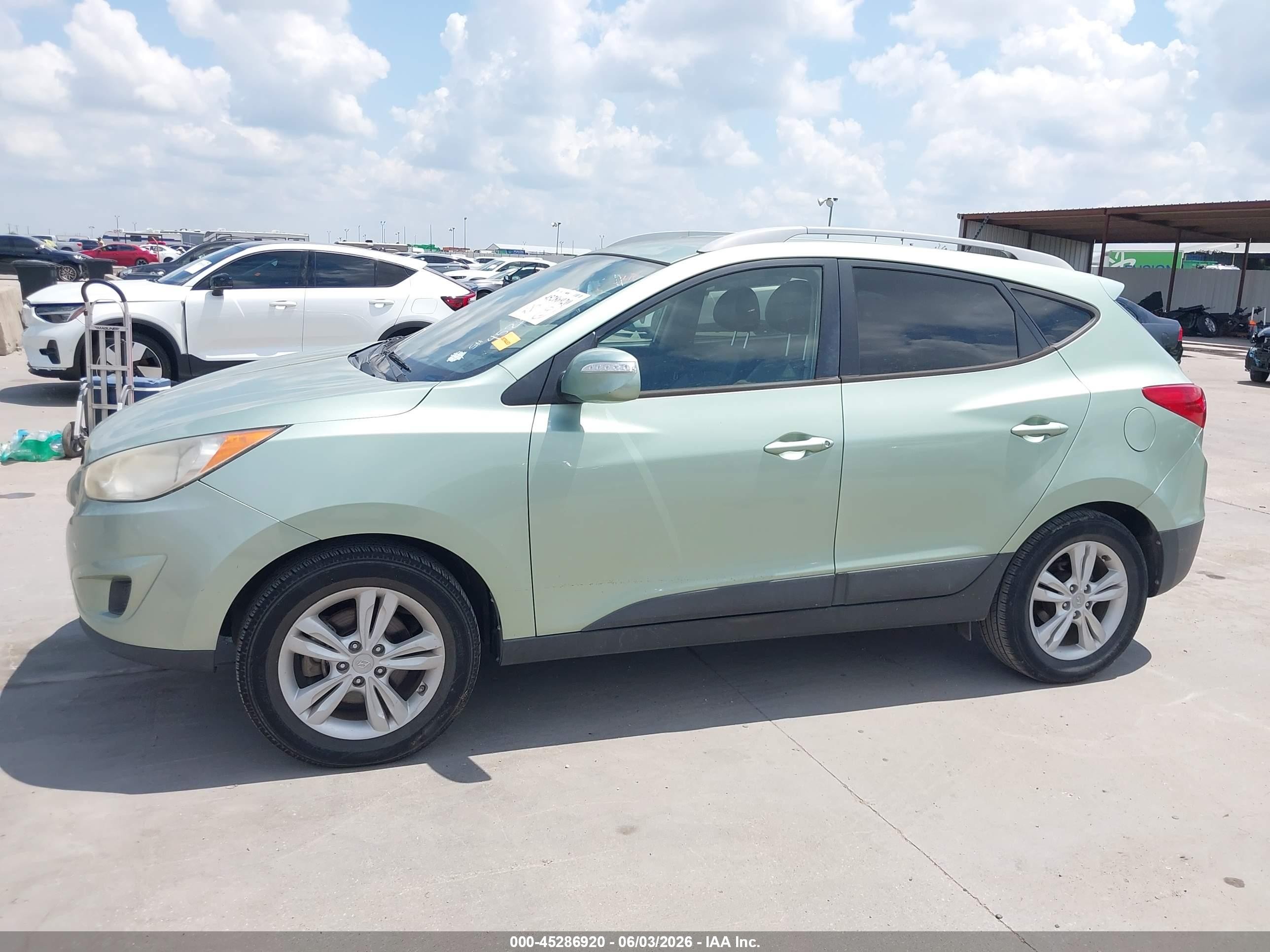 2012 Hyundai Tucson Gls Green vin: KM8JU3AC9CU535758