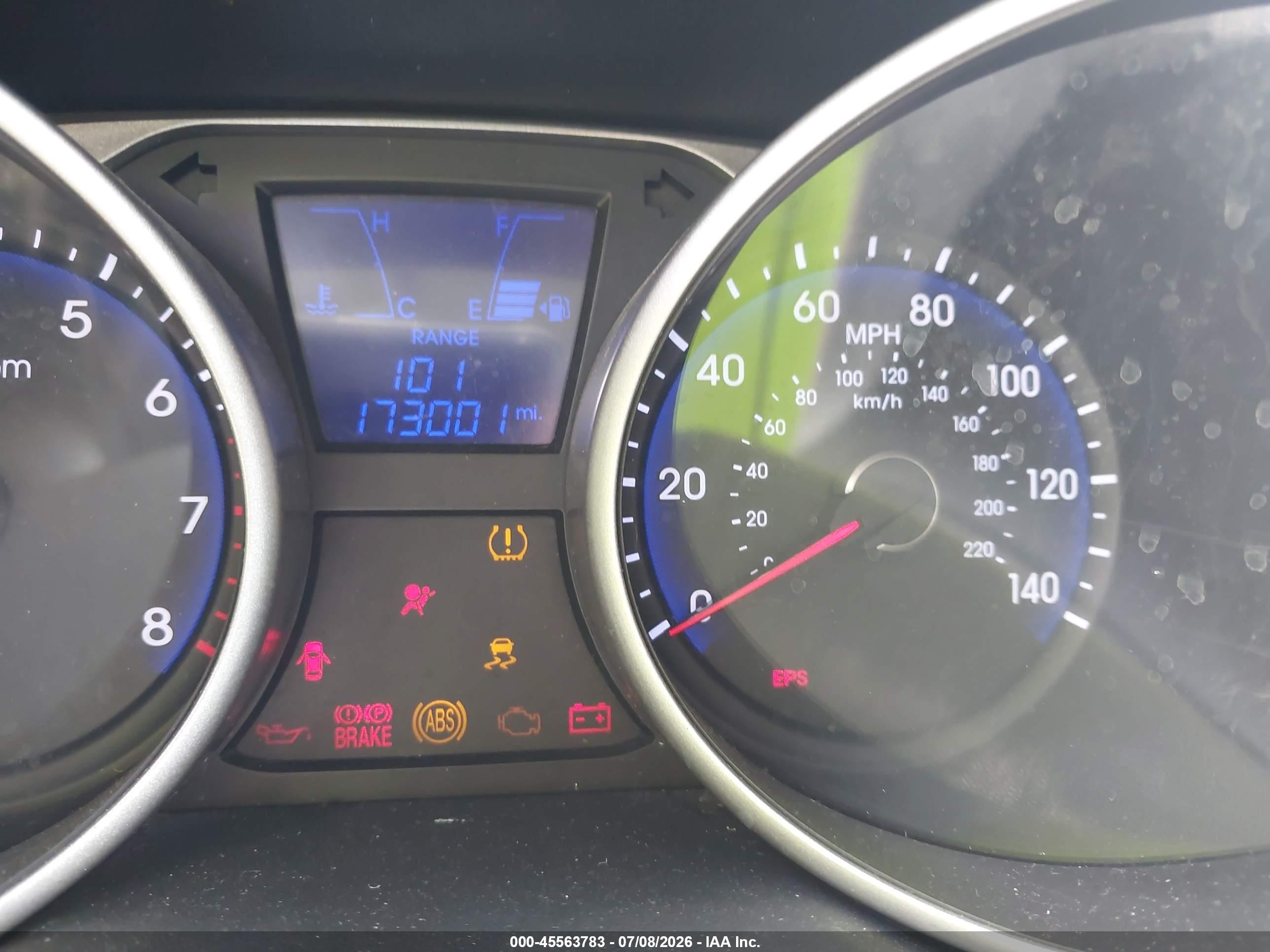 2013 Hyundai Tucson Limited Blue vin: KM8JU3AC9DU548107