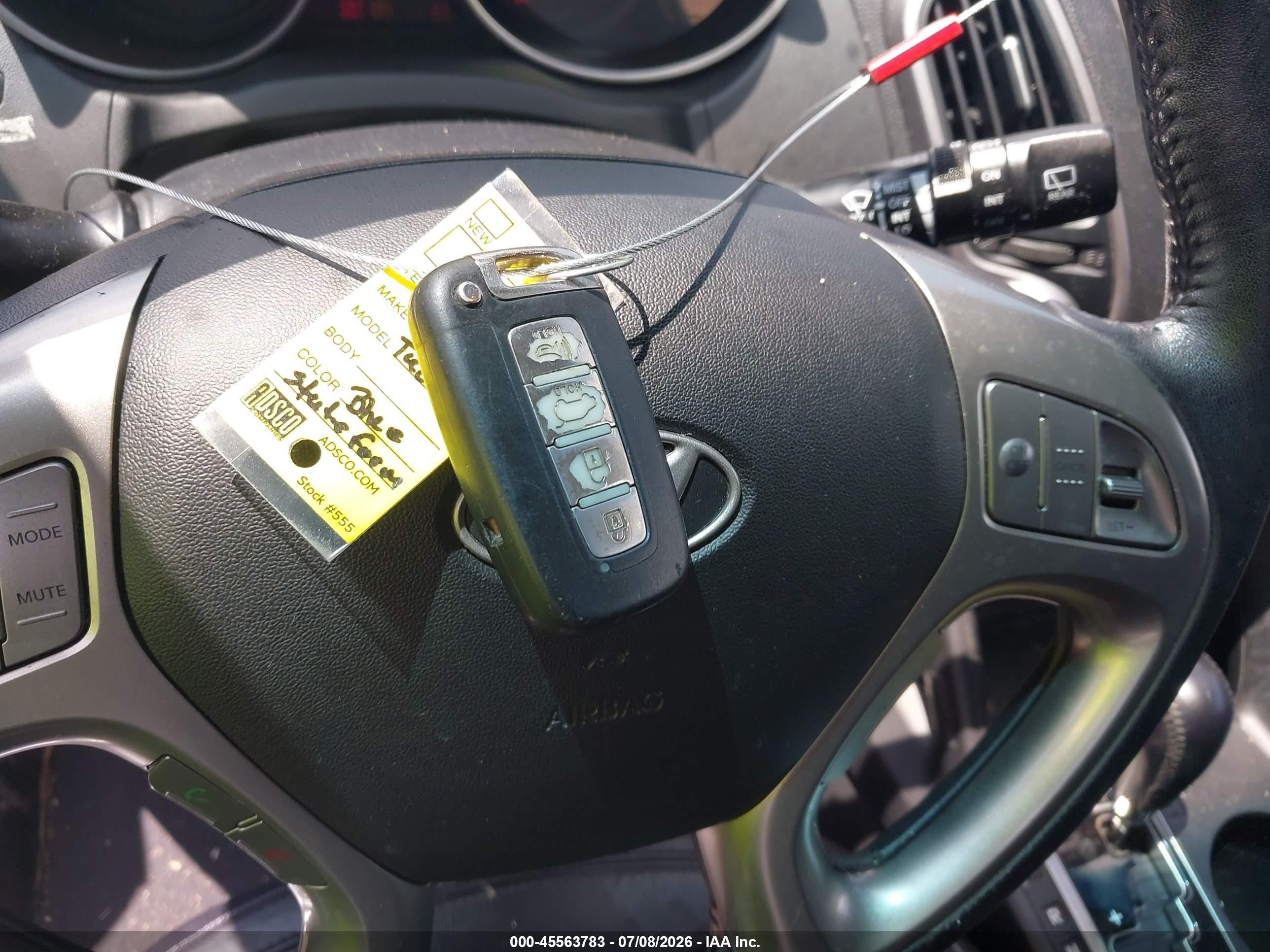 2013 Hyundai Tucson Limited Blue vin: KM8JU3AC9DU548107