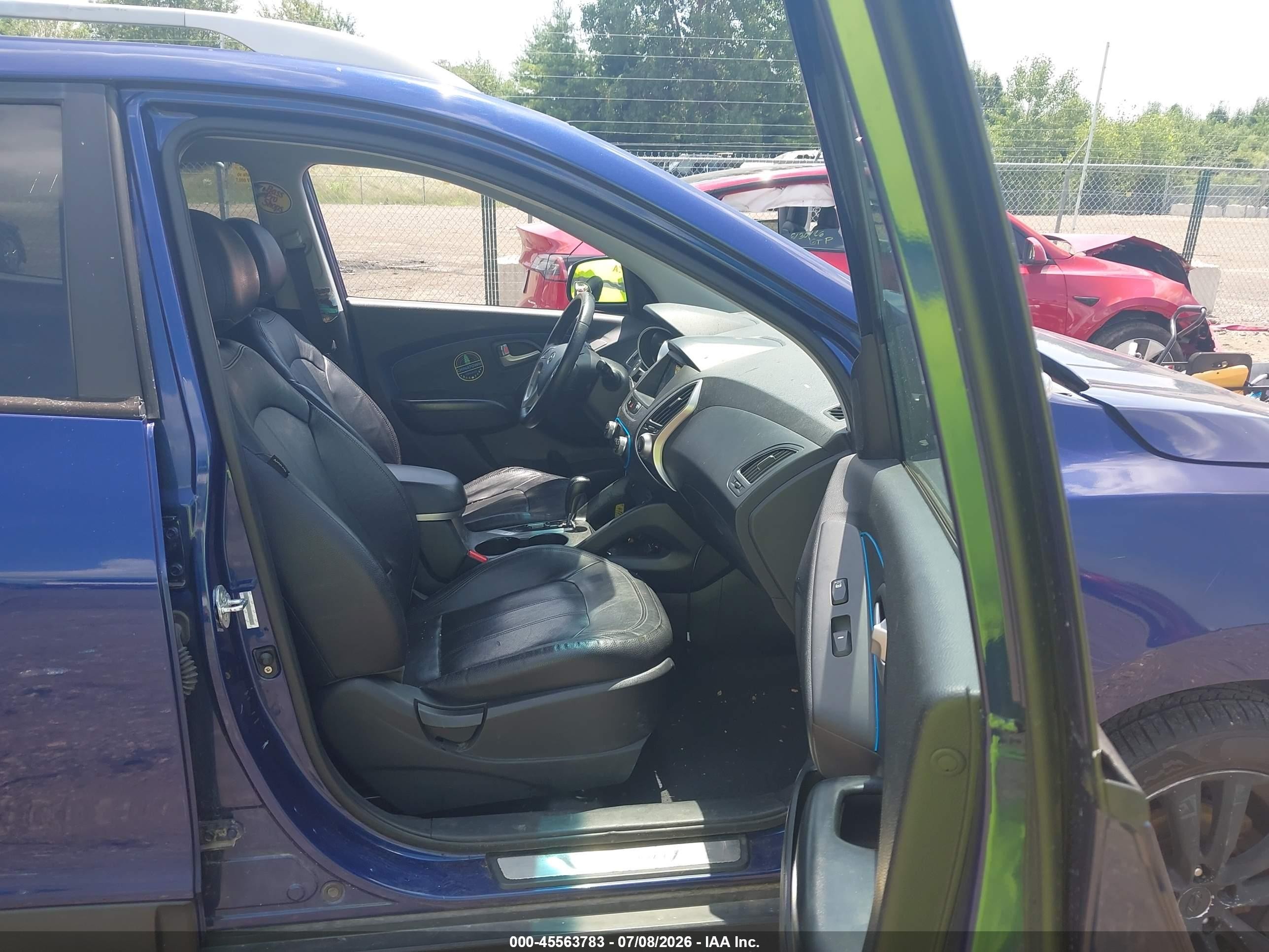 2013 Hyundai Tucson Limited Blue vin: KM8JU3AC9DU548107