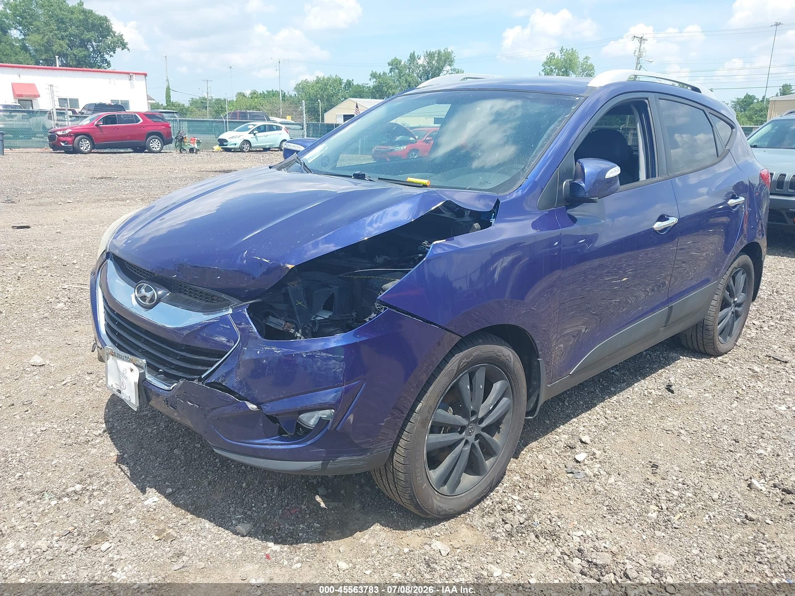 2013 Hyundai Tucson Limited Blue vin: KM8JU3AC9DU548107