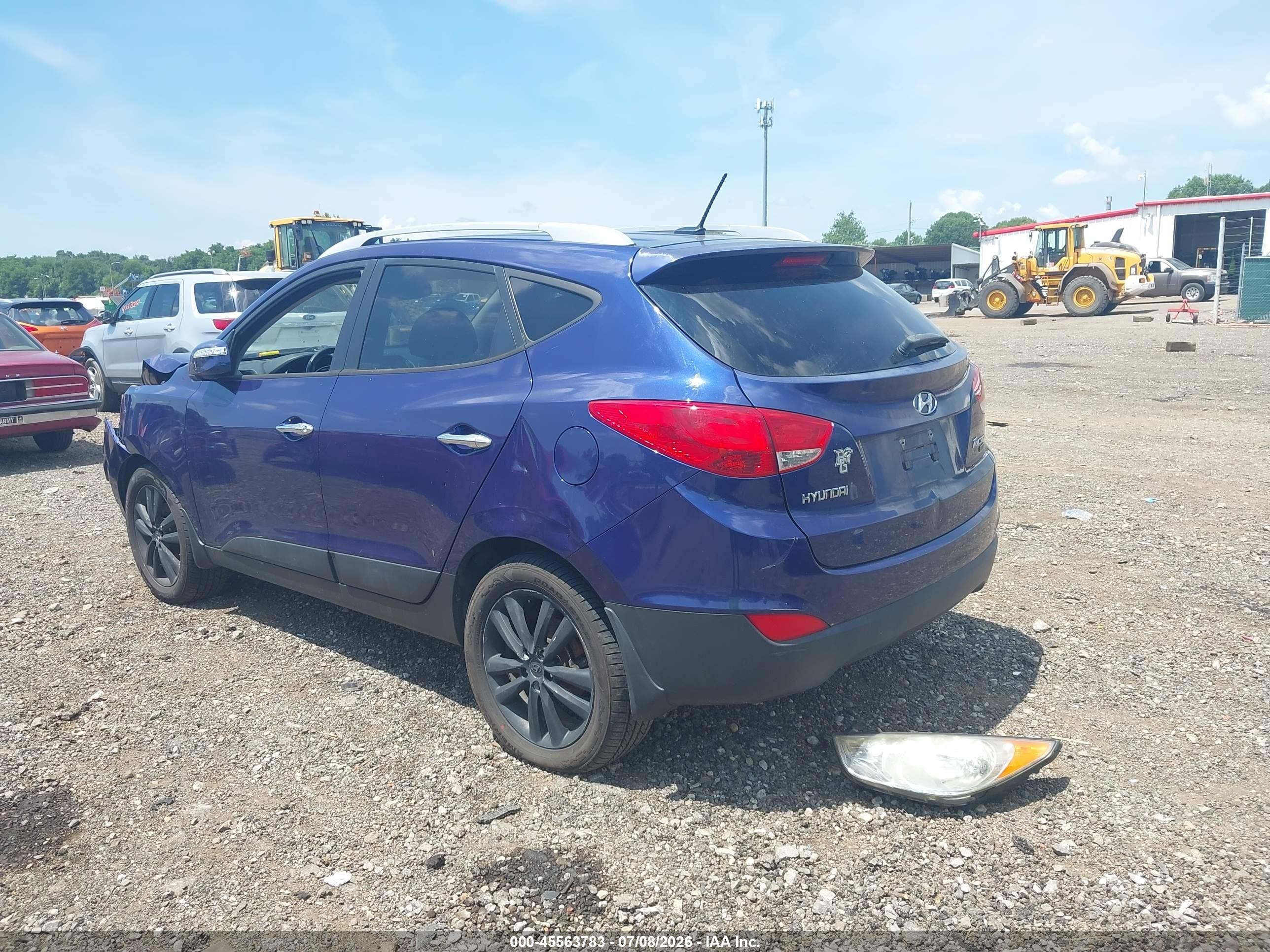 2013 Hyundai Tucson Limited Blue vin: KM8JU3AC9DU548107