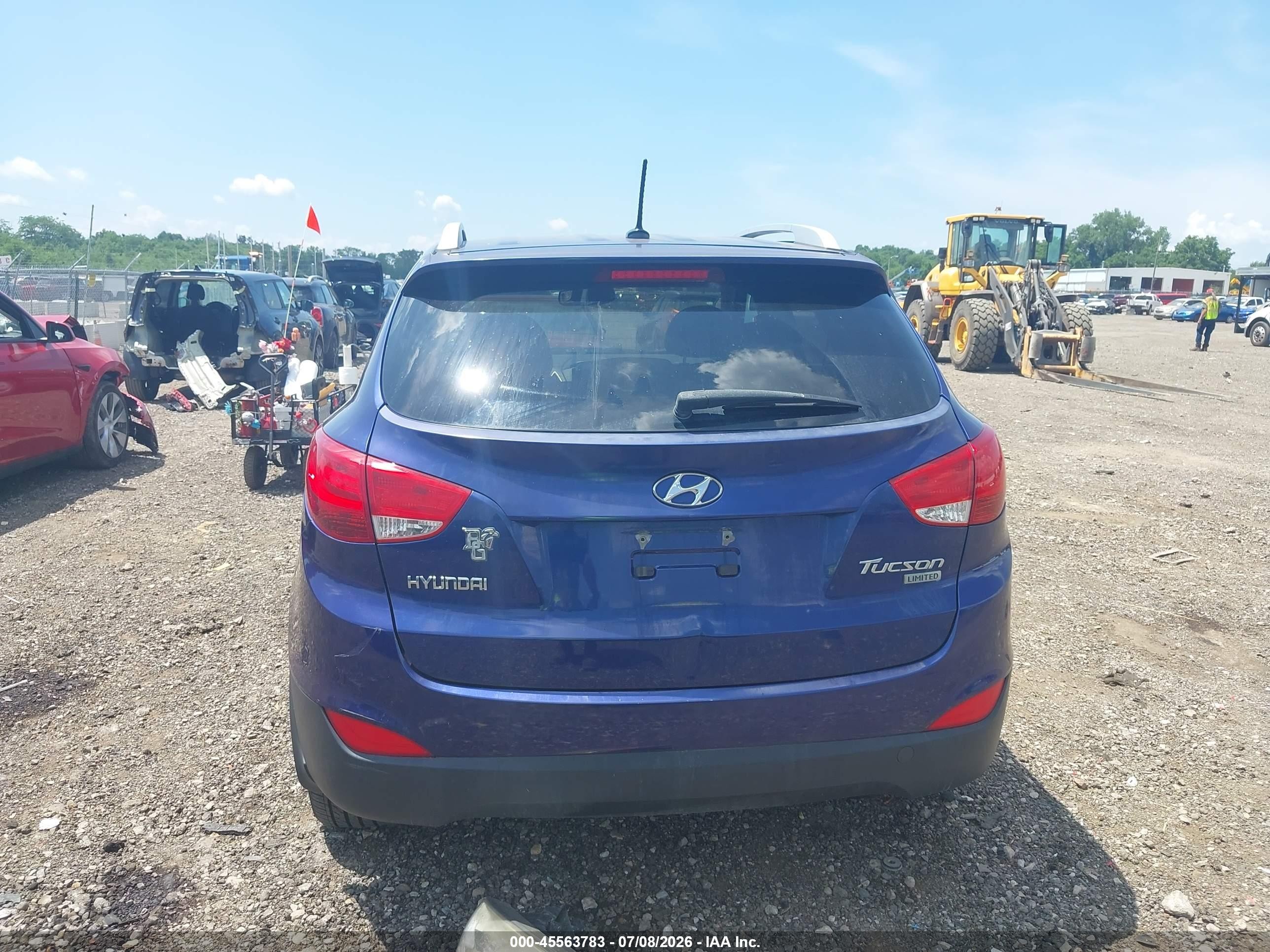 2013 Hyundai Tucson Limited Blue vin: KM8JU3AC9DU548107
