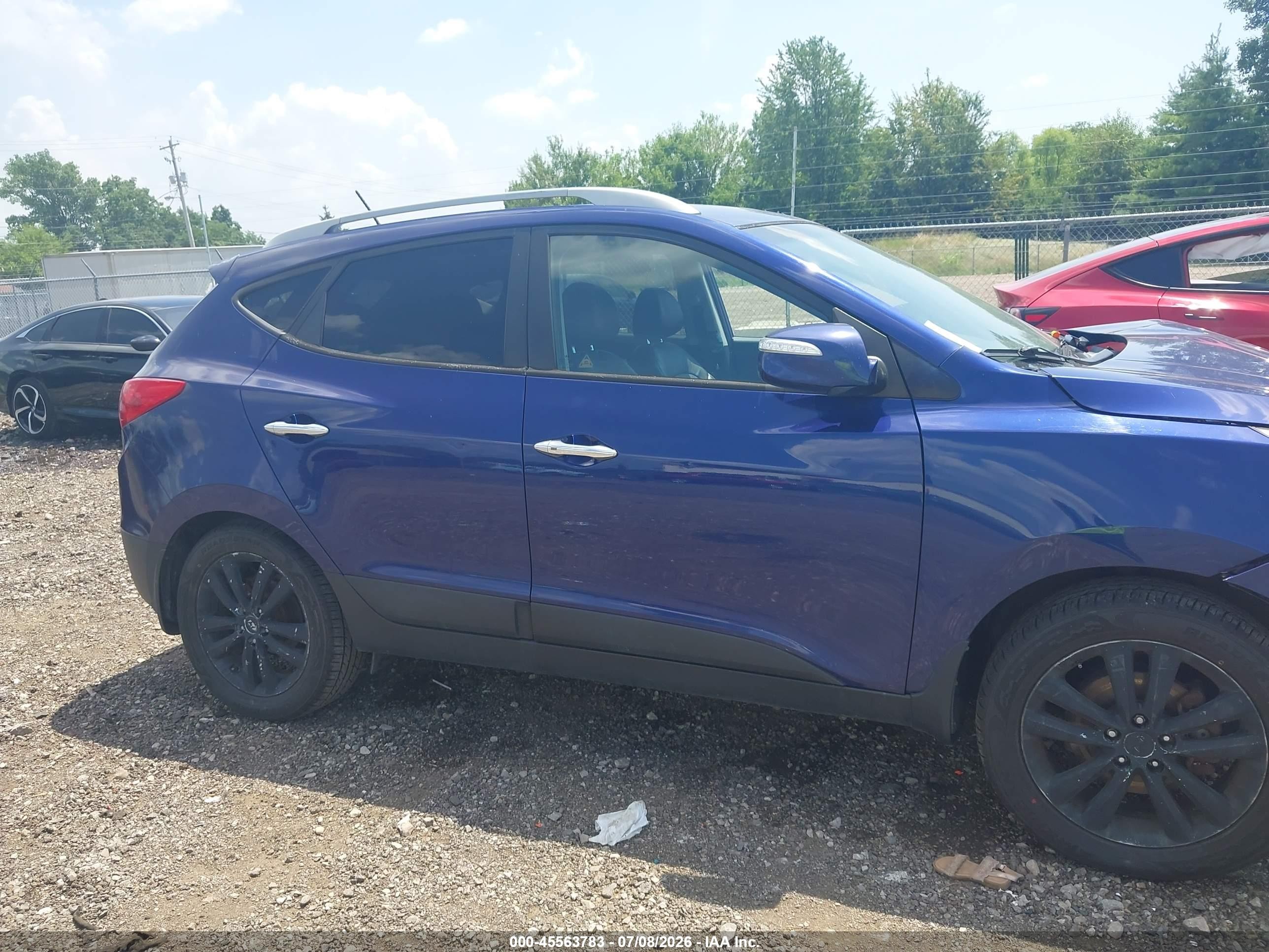 2013 Hyundai Tucson Limited Blue vin: KM8JU3AC9DU548107