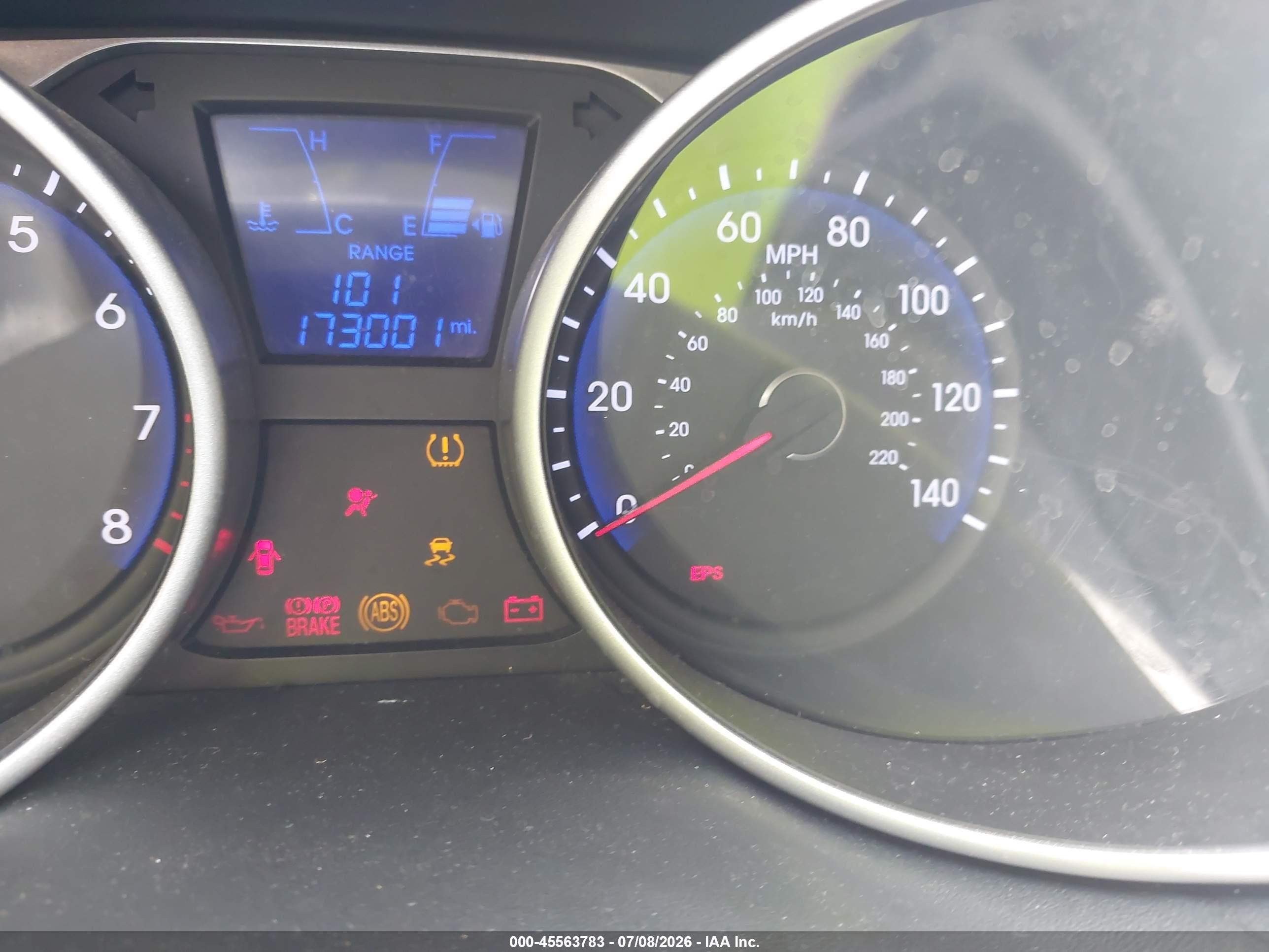 2013 Hyundai Tucson Limited Blue vin: KM8JU3AC9DU548107