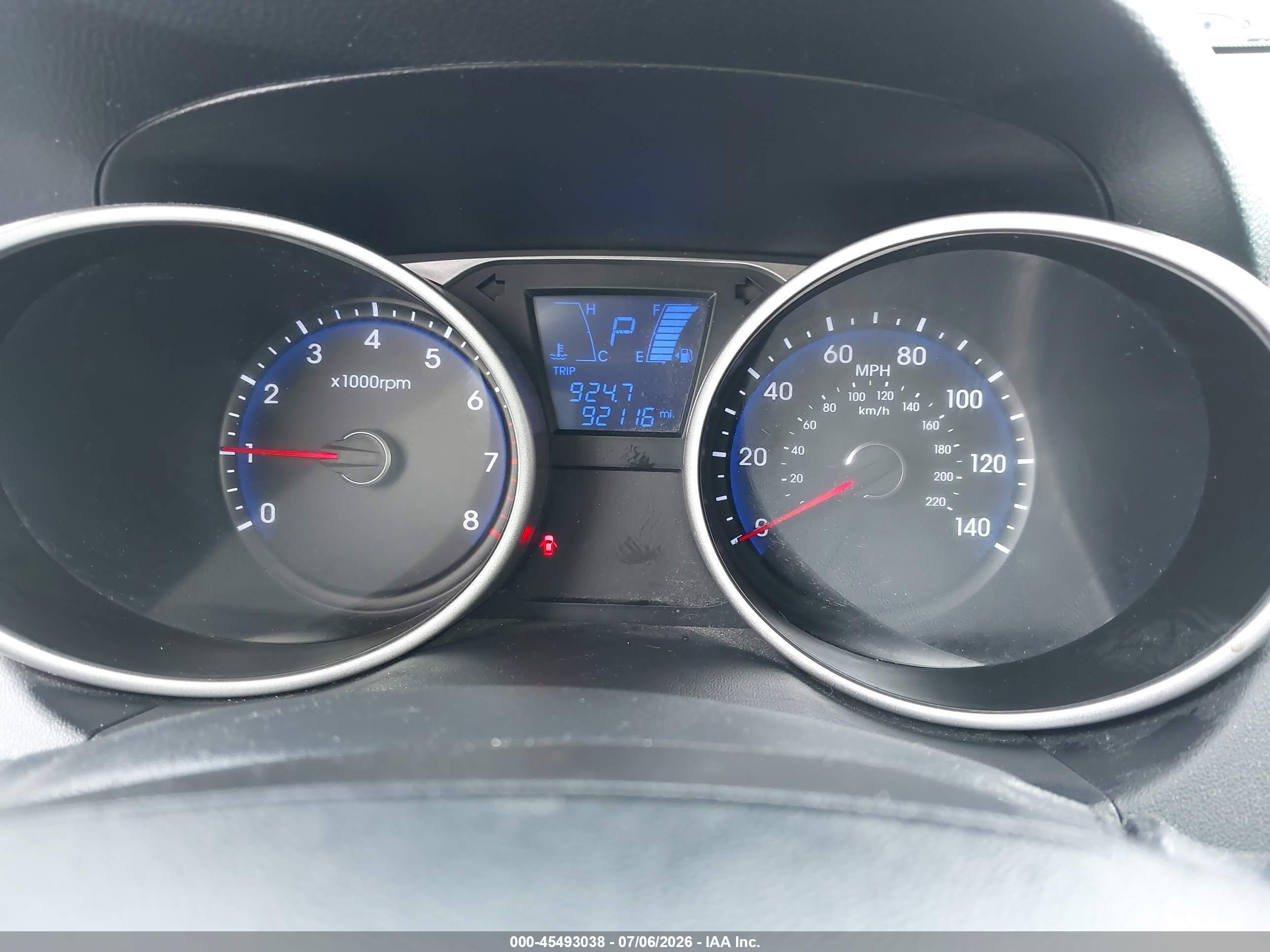 2013 Hyundai Tucson Gls Gray vin: KM8JU3AC9DU549385