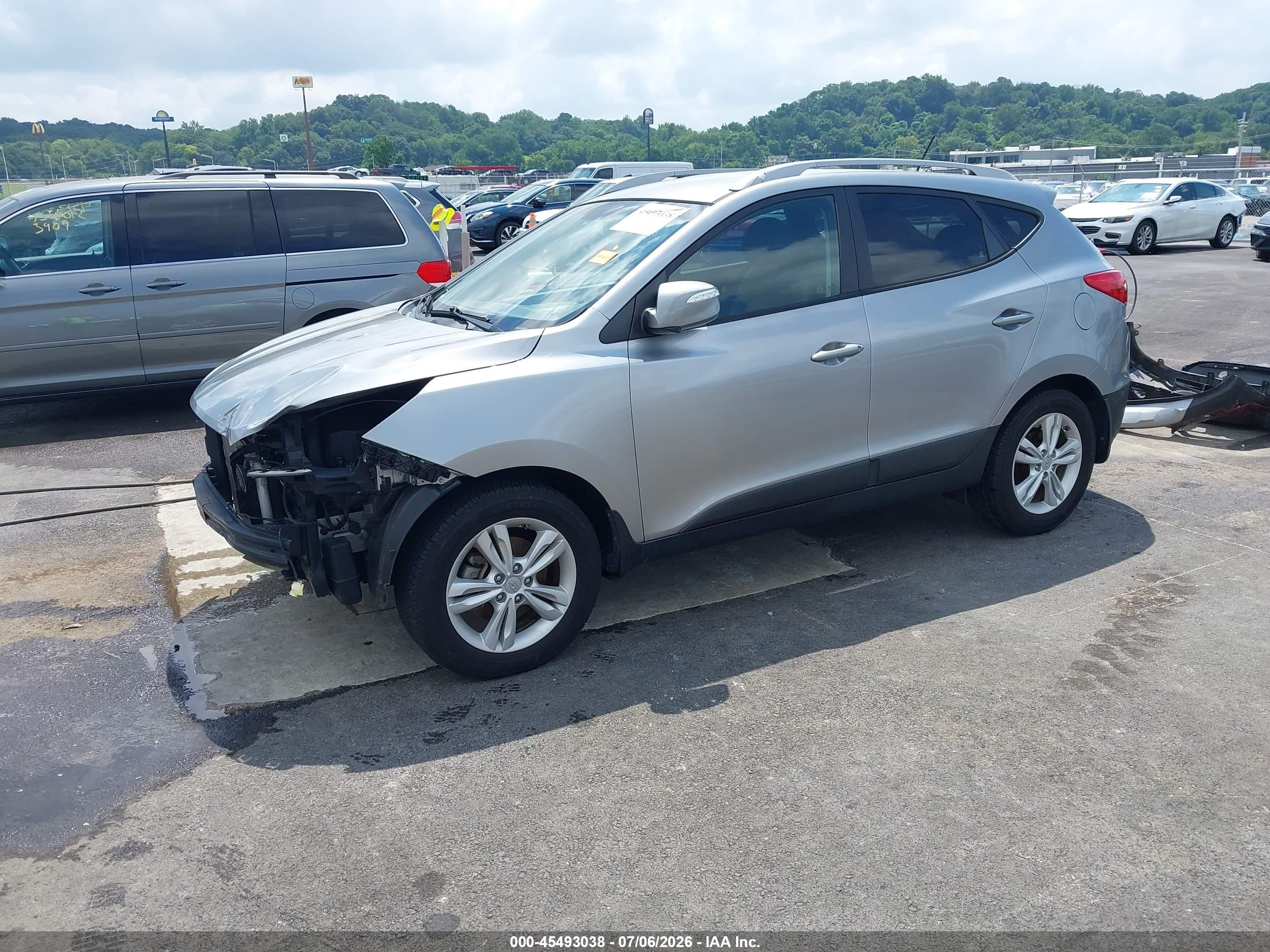 2013 Hyundai Tucson Gls Gray vin: KM8JU3AC9DU549385