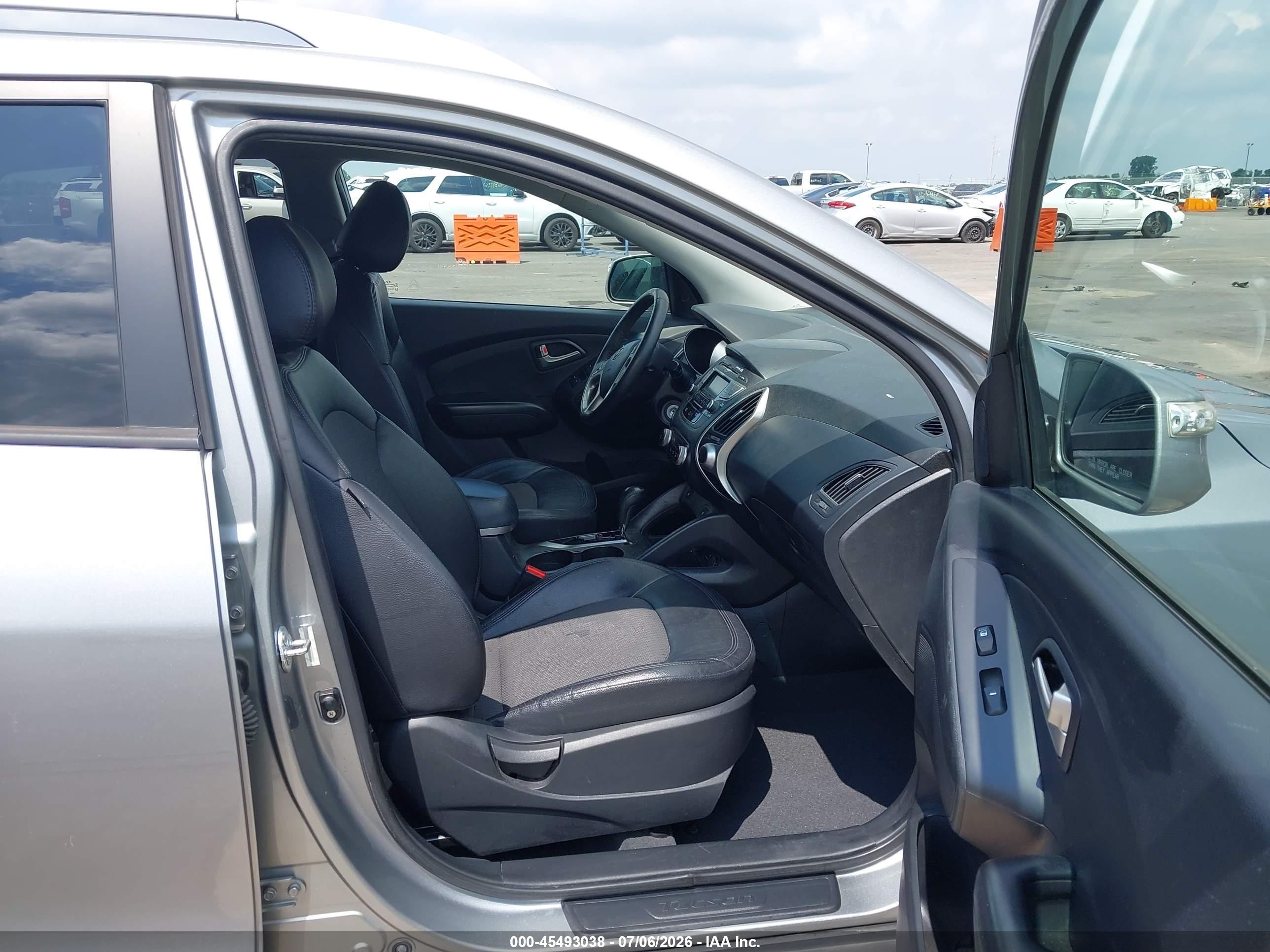 2013 Hyundai Tucson Gls Gray vin: KM8JU3AC9DU549385