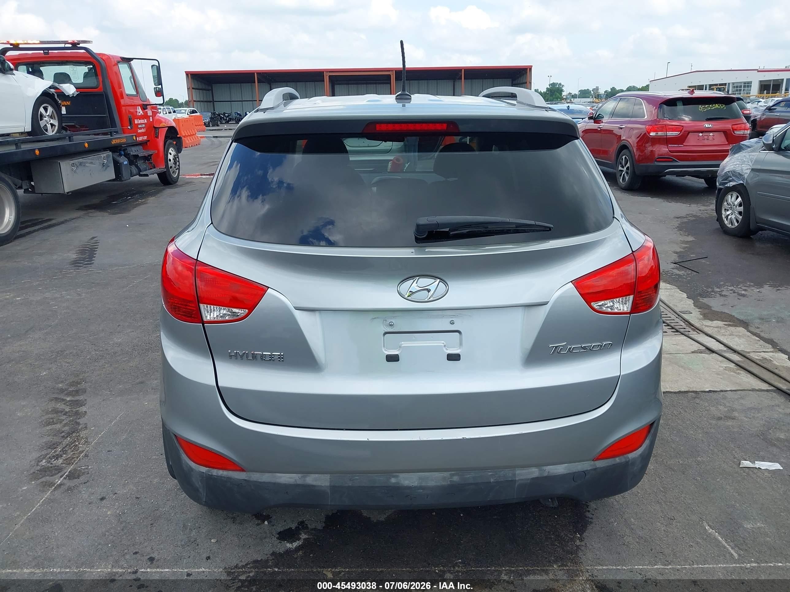 2013 Hyundai Tucson Gls Gray vin: KM8JU3AC9DU549385