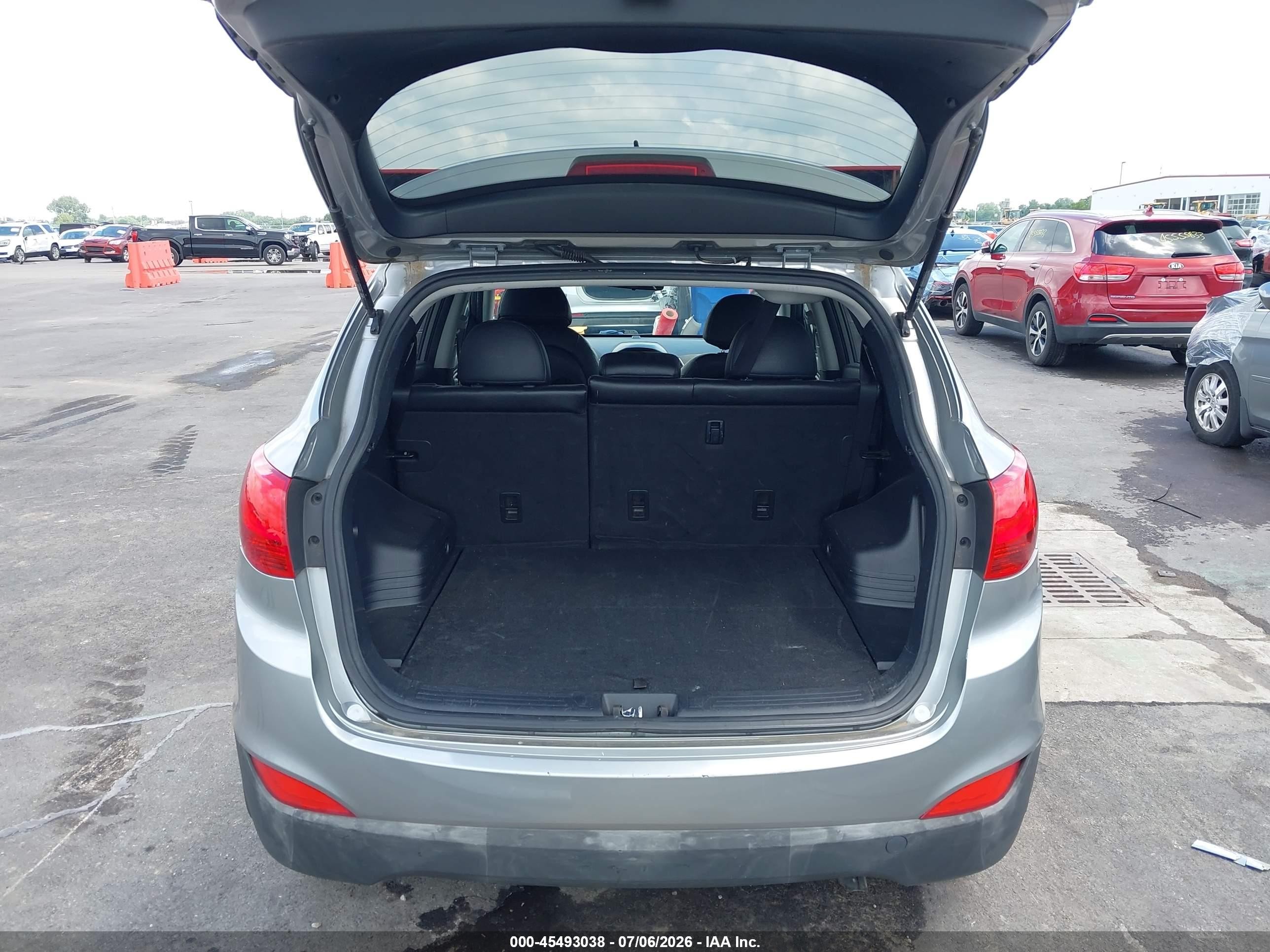 2013 Hyundai Tucson Gls Gray vin: KM8JU3AC9DU549385
