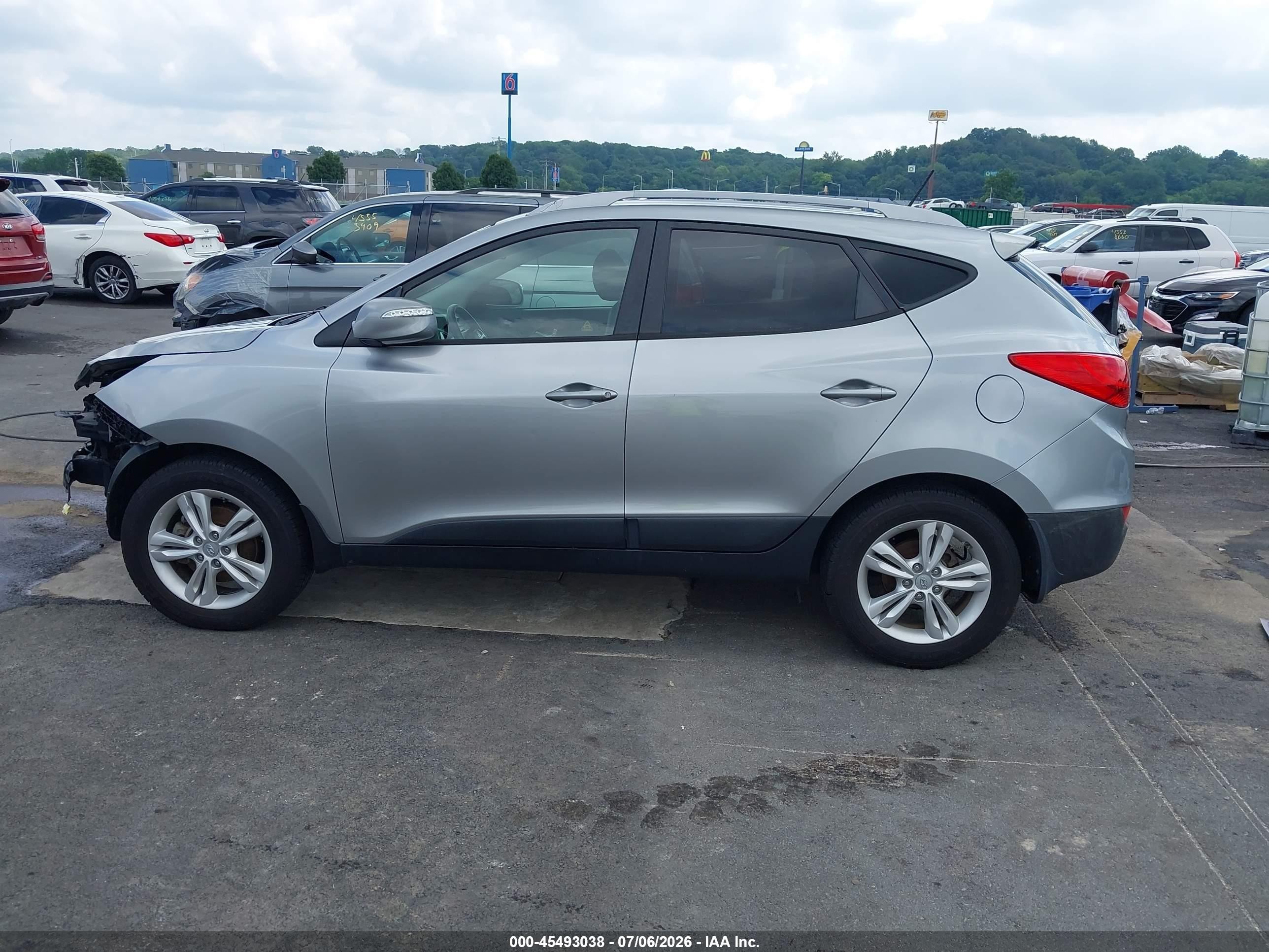 2013 Hyundai Tucson Gls Gray vin: KM8JU3AC9DU549385