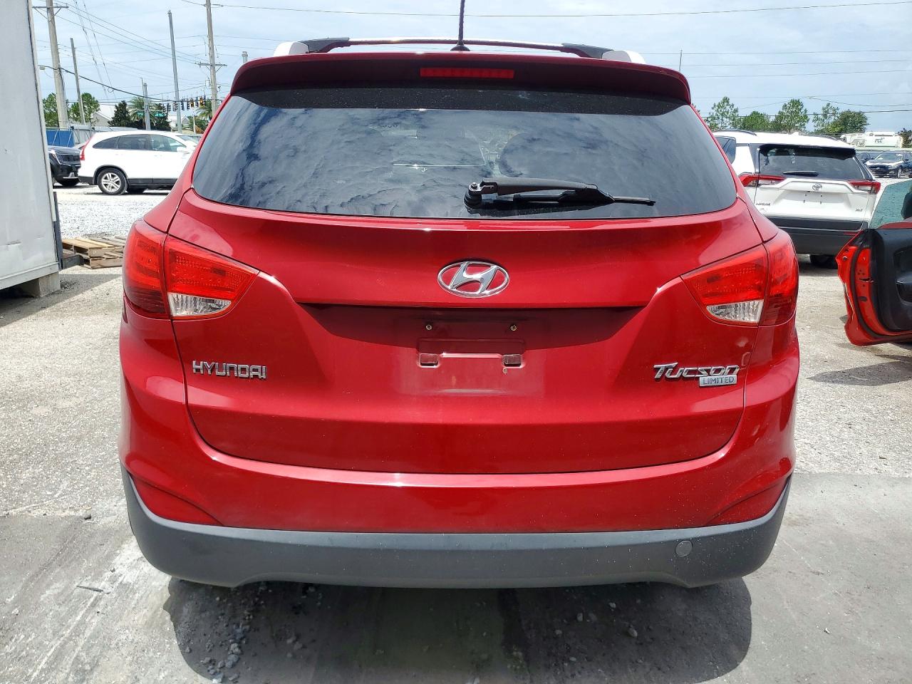 2013 Hyundai Tucson Limited Red vin: KM8JU3AC9DU588073