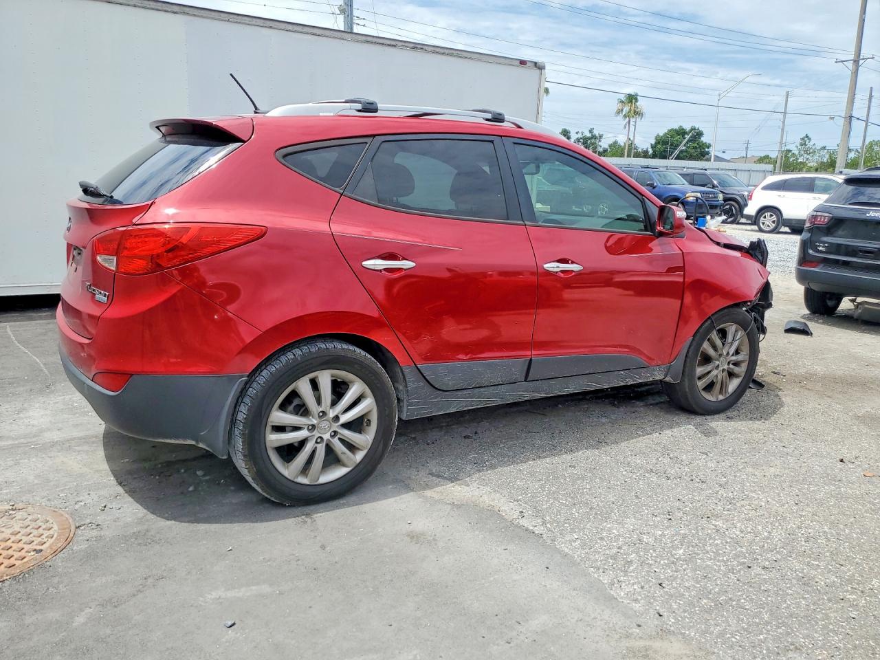 2013 Hyundai Tucson Limited Red vin: KM8JU3AC9DU588073