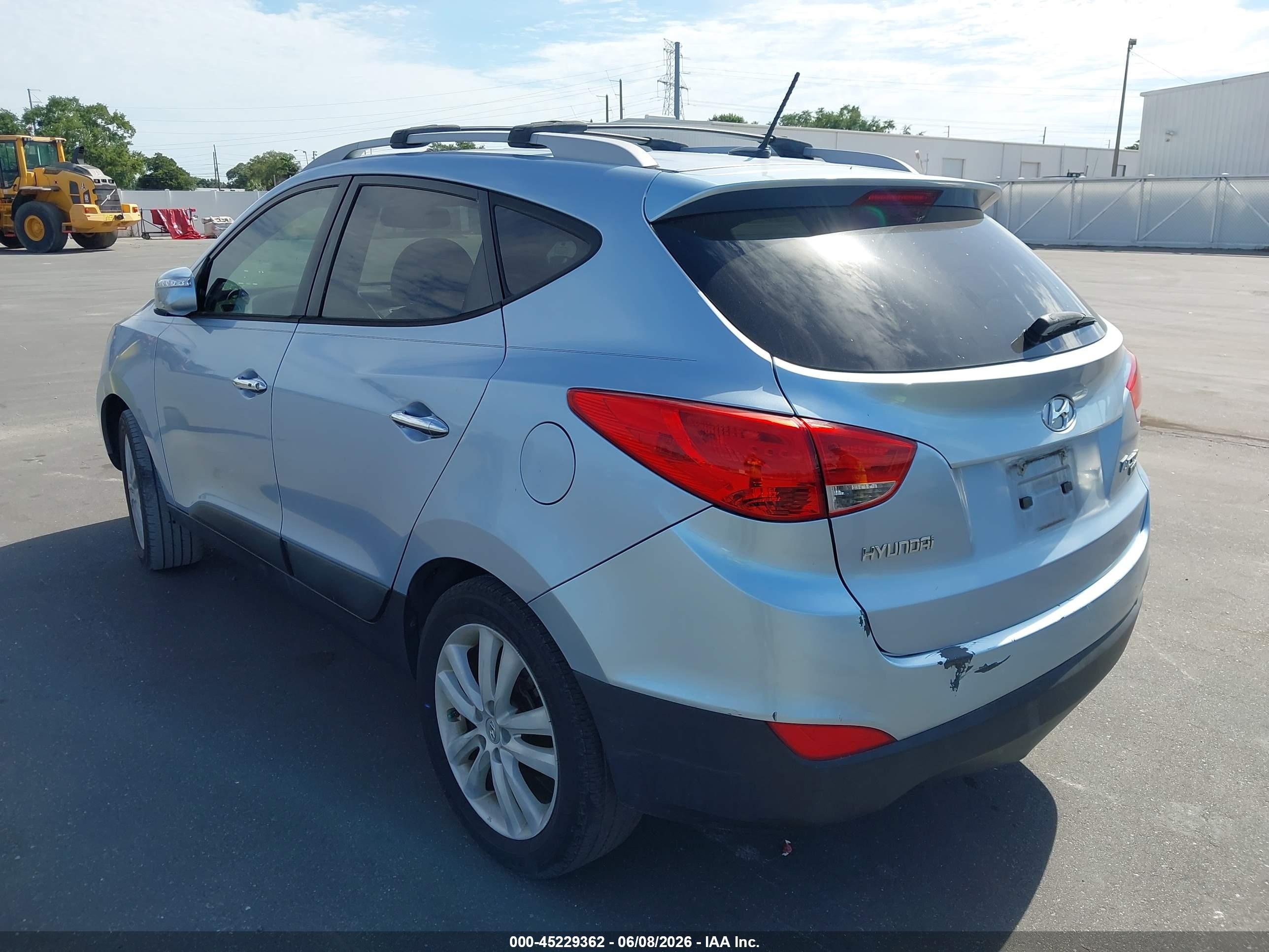2013 Hyundai Tucson Limited Light Blue vin: KM8JU3AC9DU588624