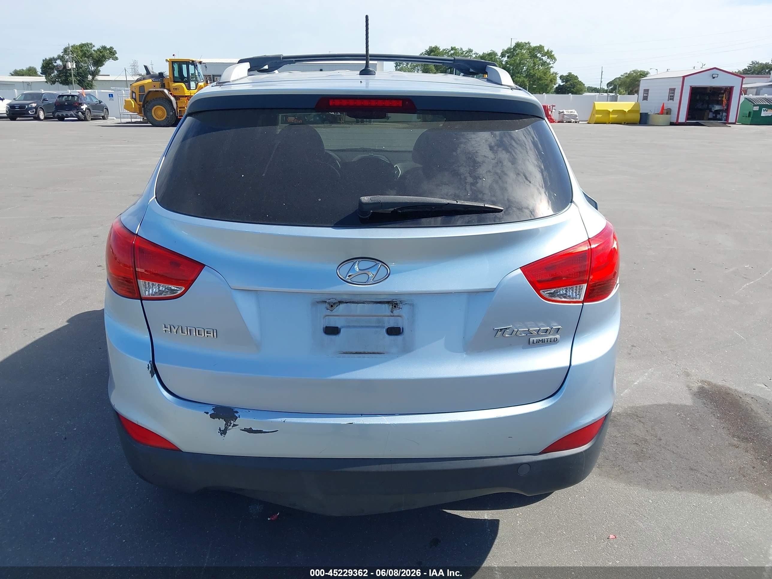 2013 Hyundai Tucson Limited Light Blue vin: KM8JU3AC9DU588624