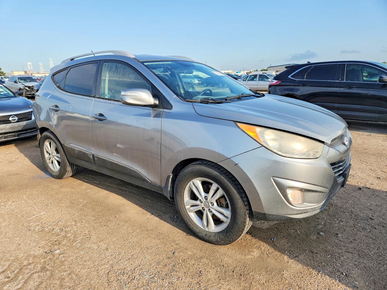 2013 Hyundai Tucson Gls Gray vin: KM8JU3AC9DU660230