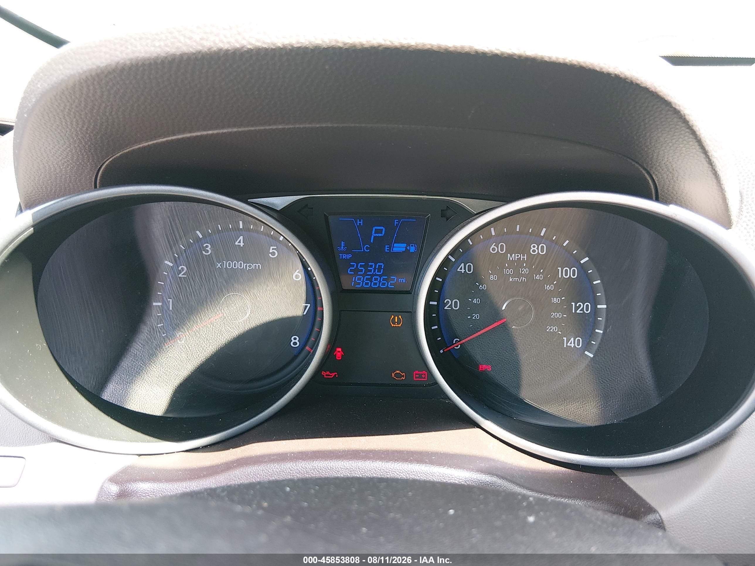 2013 Hyundai Tucson Gls Blue vin: KM8JU3AC9DU672281