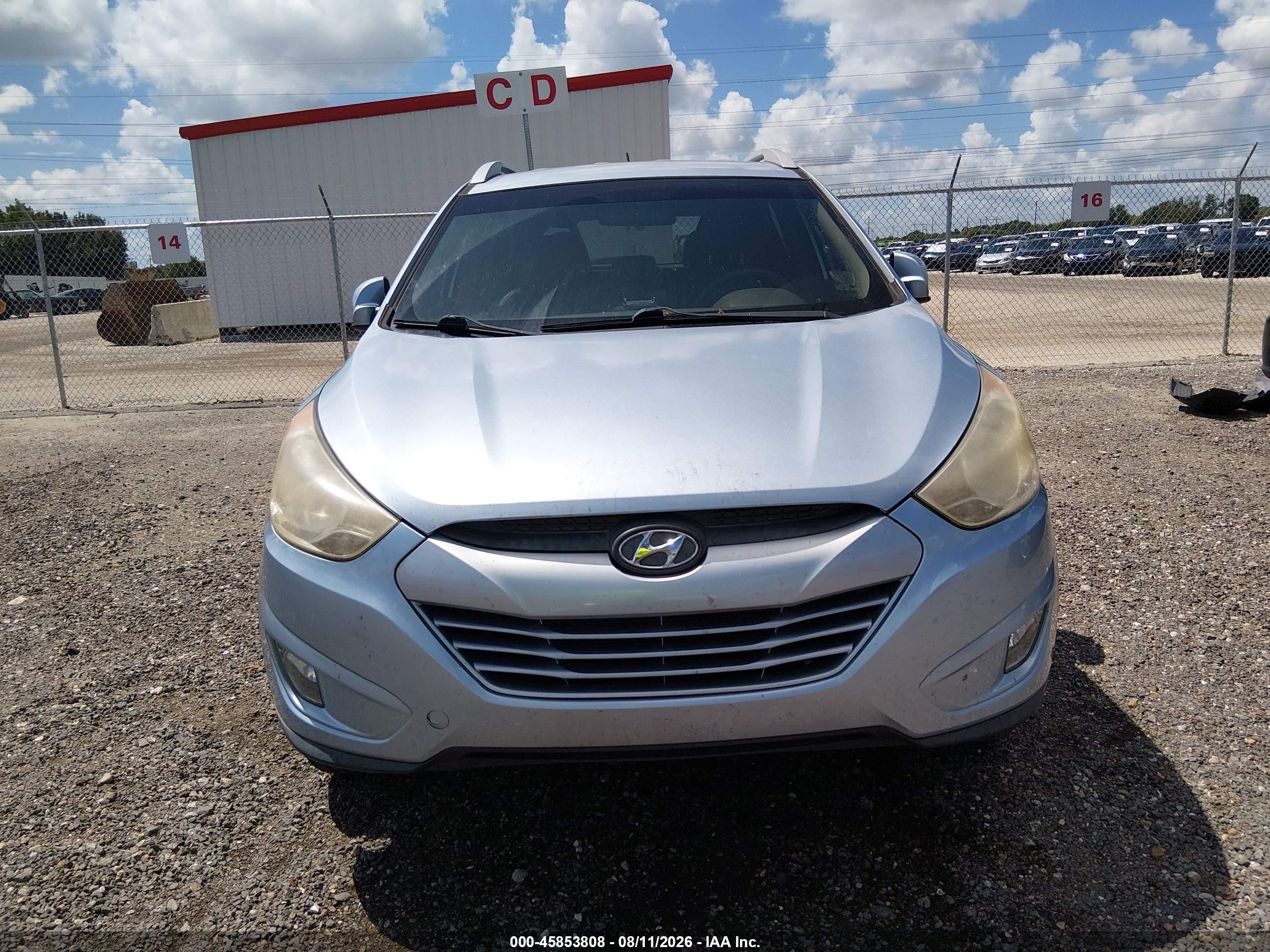 2013 Hyundai Tucson Gls Blue vin: KM8JU3AC9DU672281