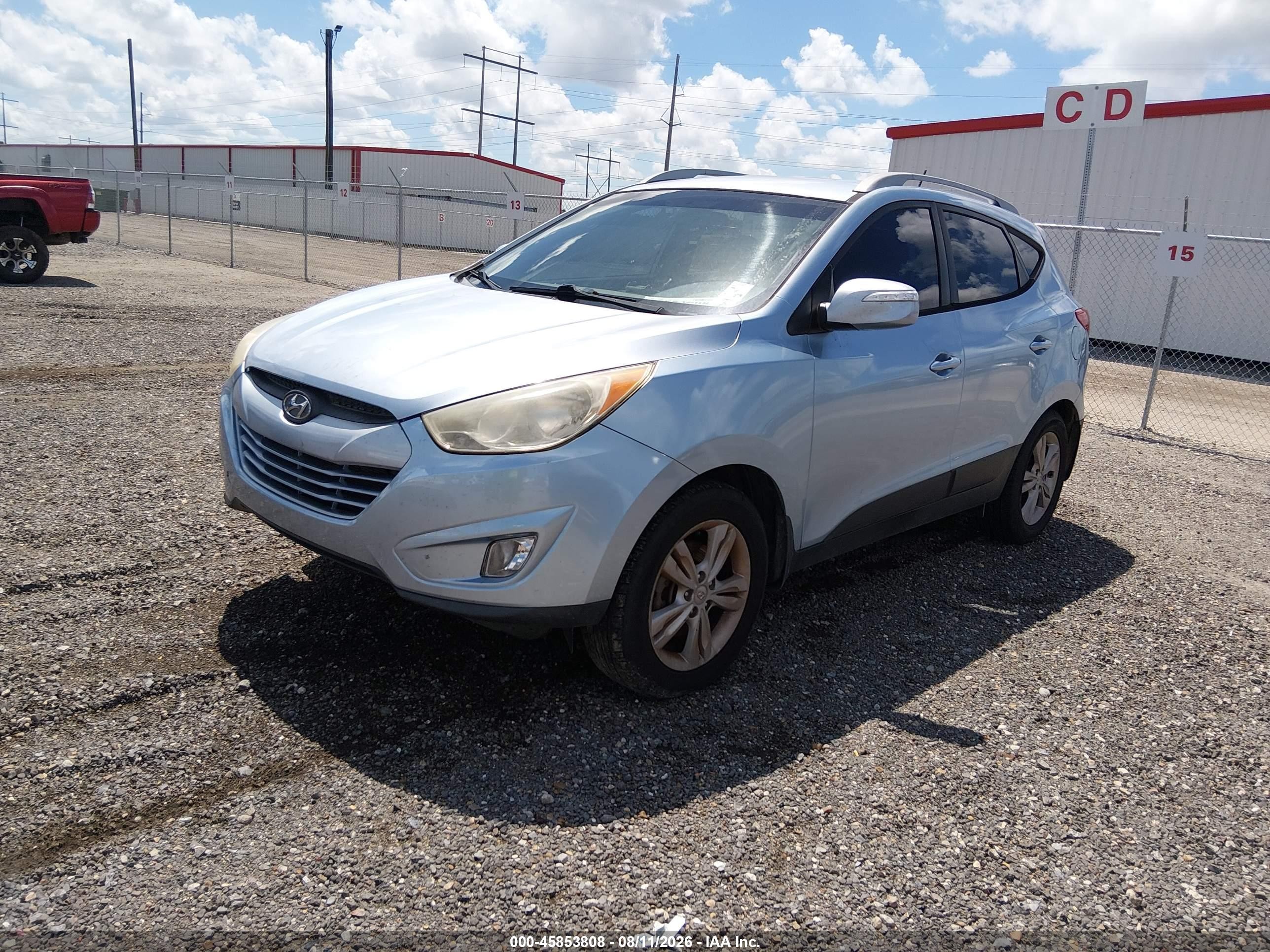 2013 Hyundai Tucson Gls Blue vin: KM8JU3AC9DU672281