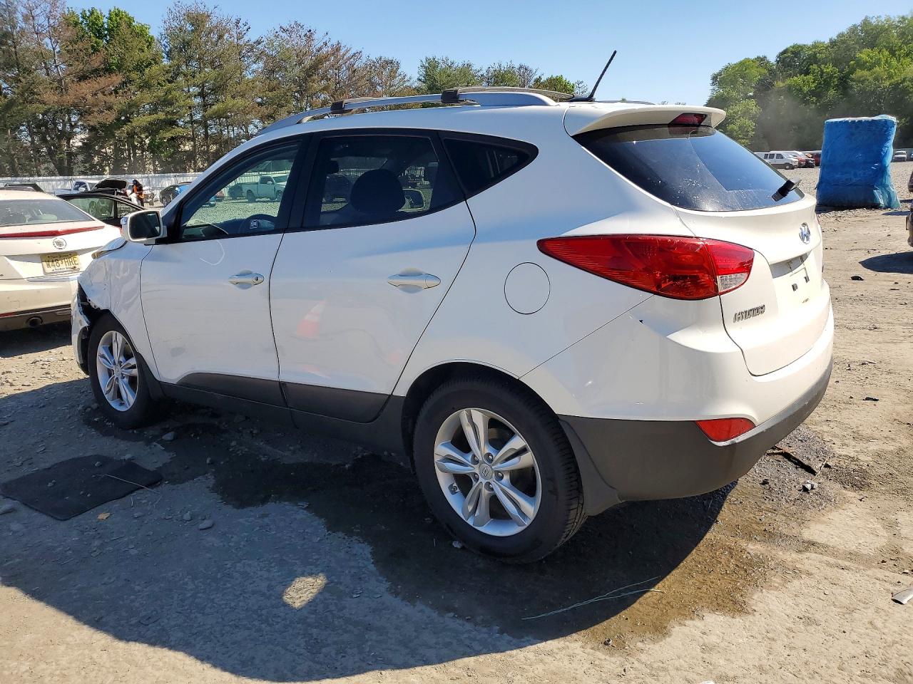 2013 Hyundai Tucson Gls White vin: KM8JU3AC9DU692871