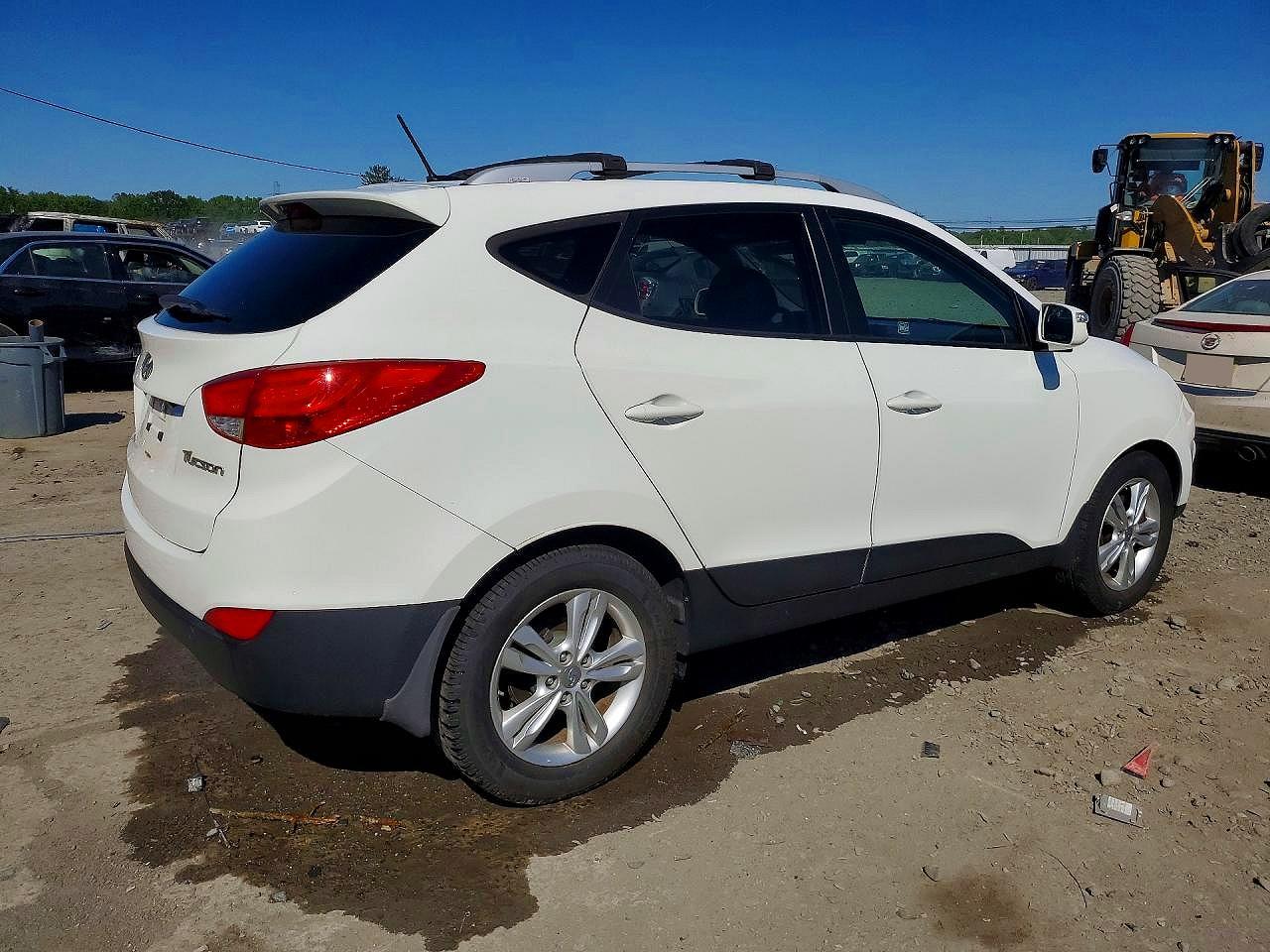 2013 Hyundai Tucson Gls White vin: KM8JU3AC9DU692871