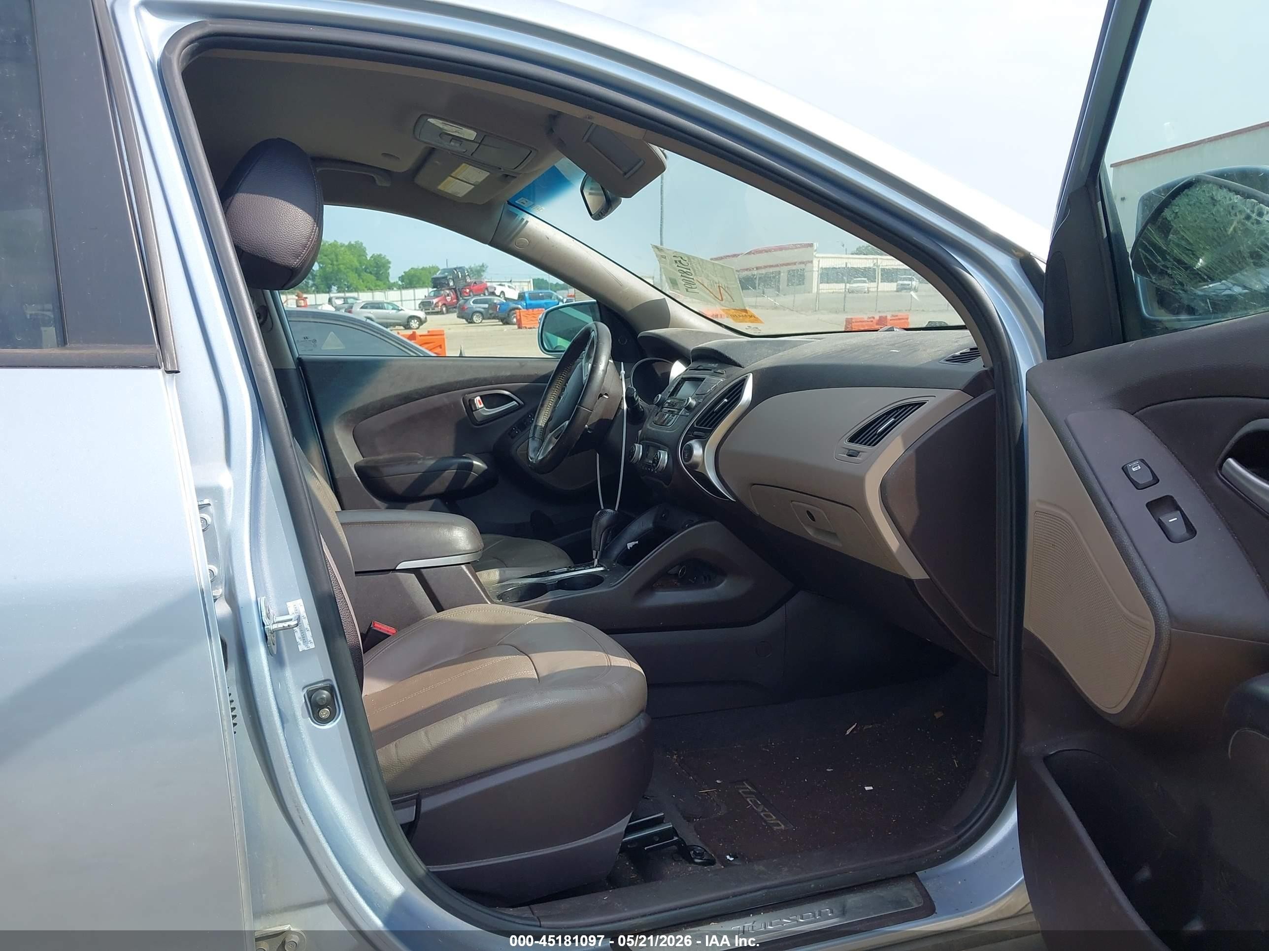 2013 Hyundai Tucson Limited Light Blue vin: KM8JU3AC9DU693860