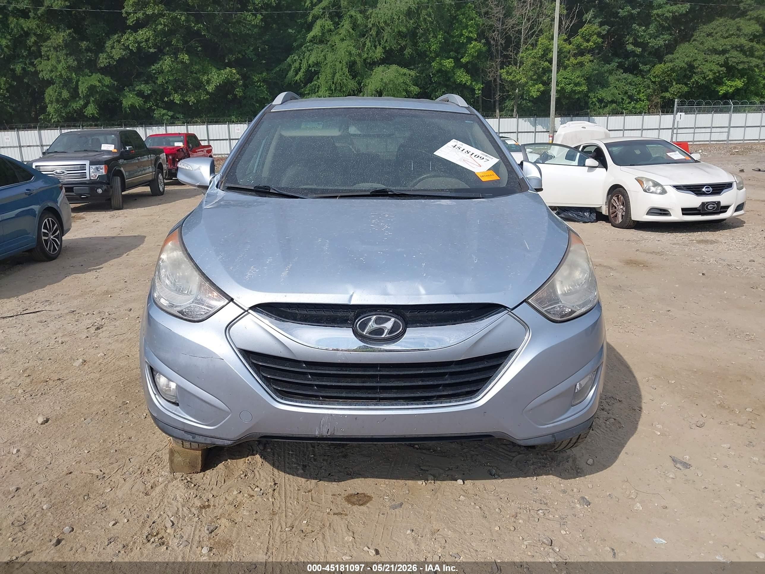 2013 Hyundai Tucson Limited Light Blue vin: KM8JU3AC9DU693860