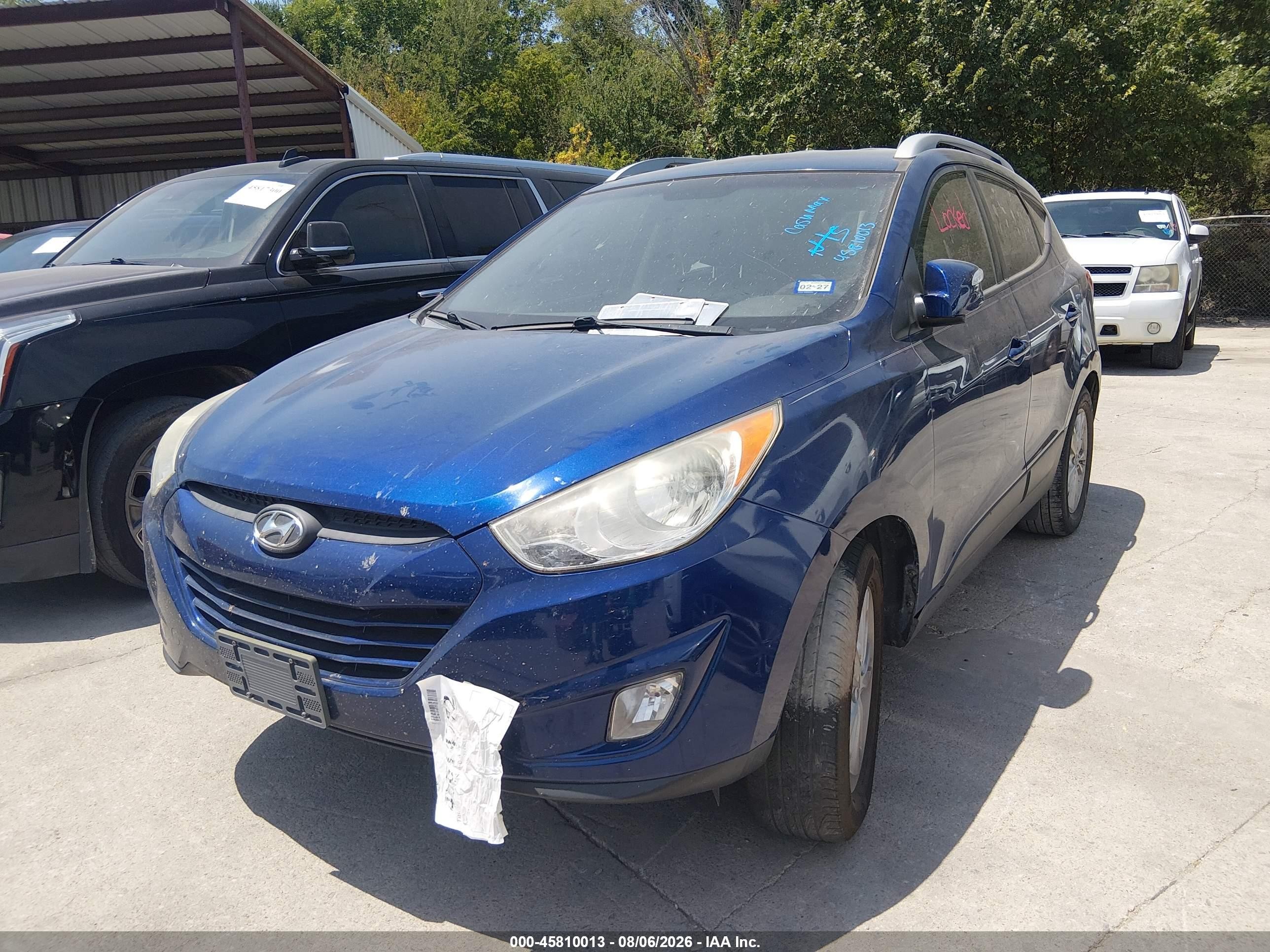 2013 Hyundai Tucson Gls Синий vin: KM8JU3AC9DU770839