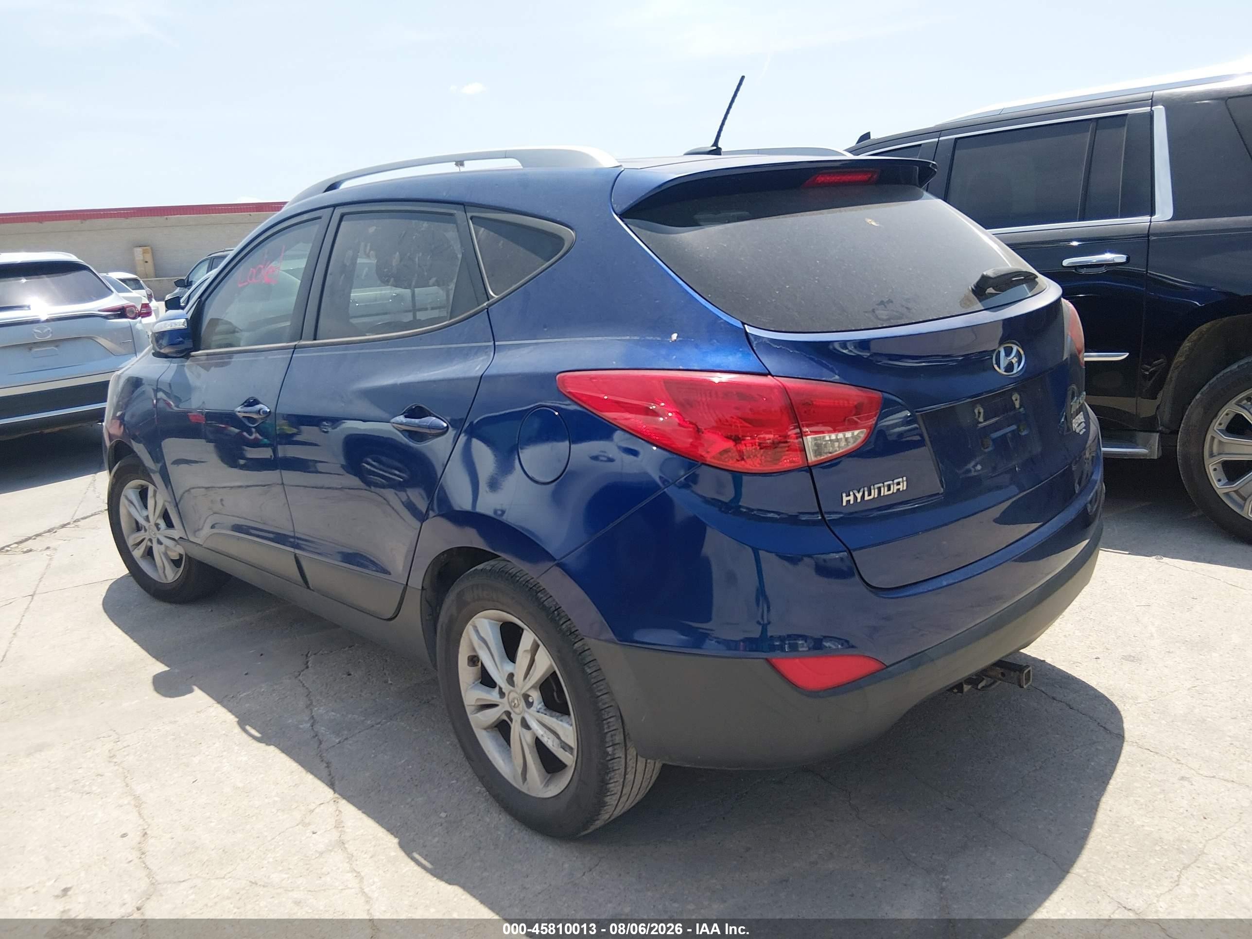 2013 Hyundai Tucson Gls Синий vin: KM8JU3AC9DU770839