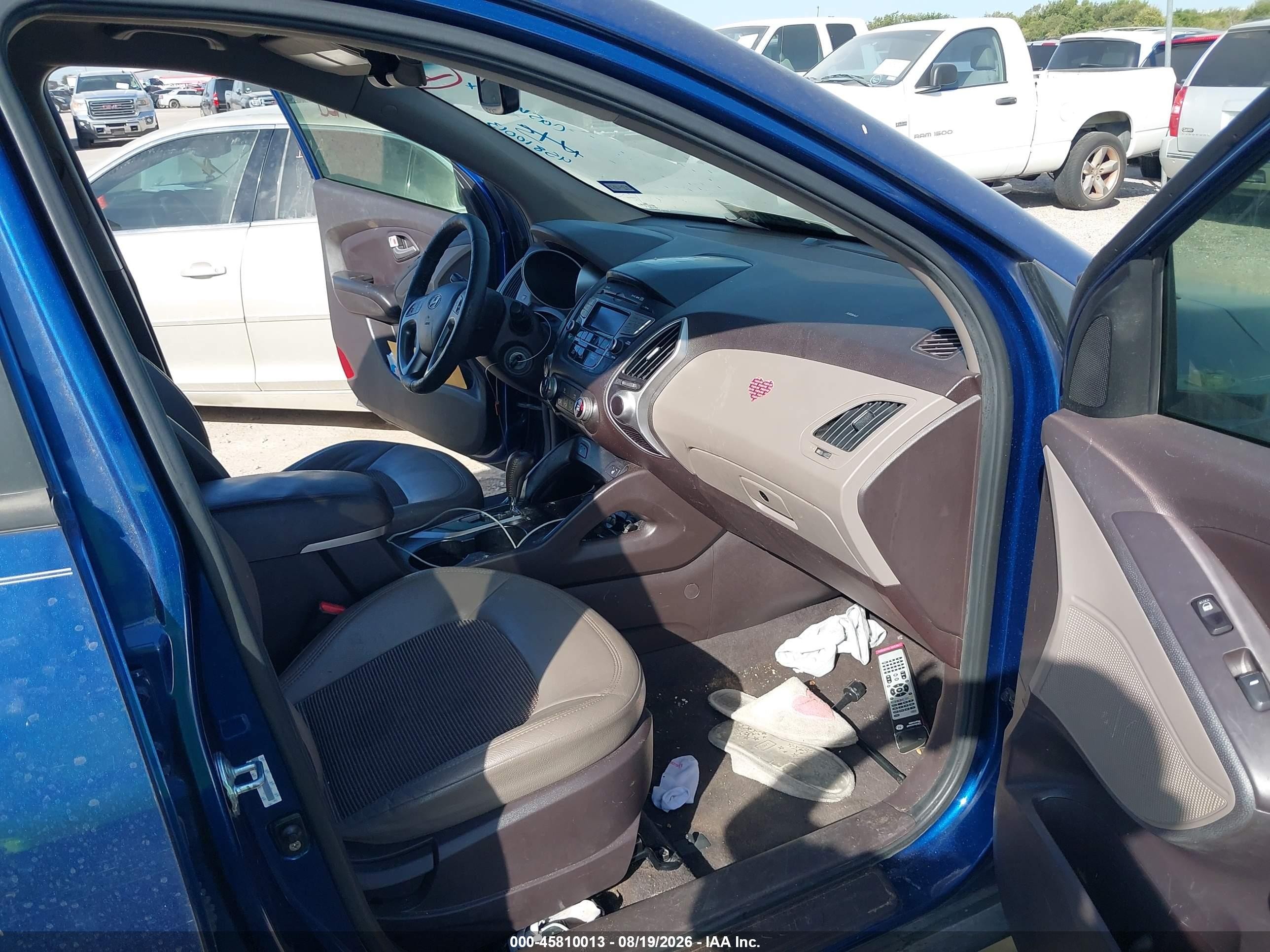 2013 Hyundai Tucson Gls Синий vin: KM8JU3AC9DU770839