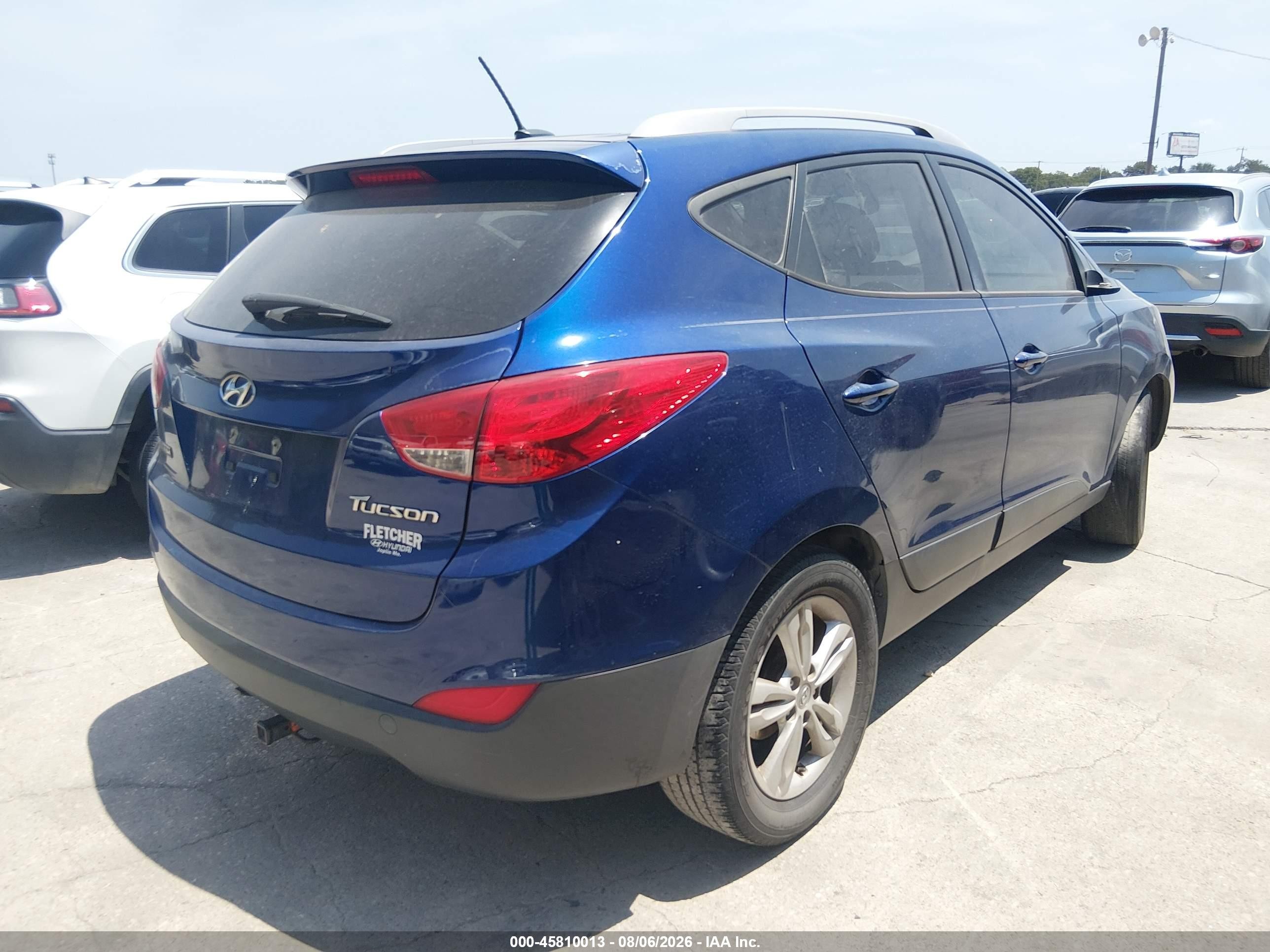 2013 Hyundai Tucson Gls Синий vin: KM8JU3AC9DU770839