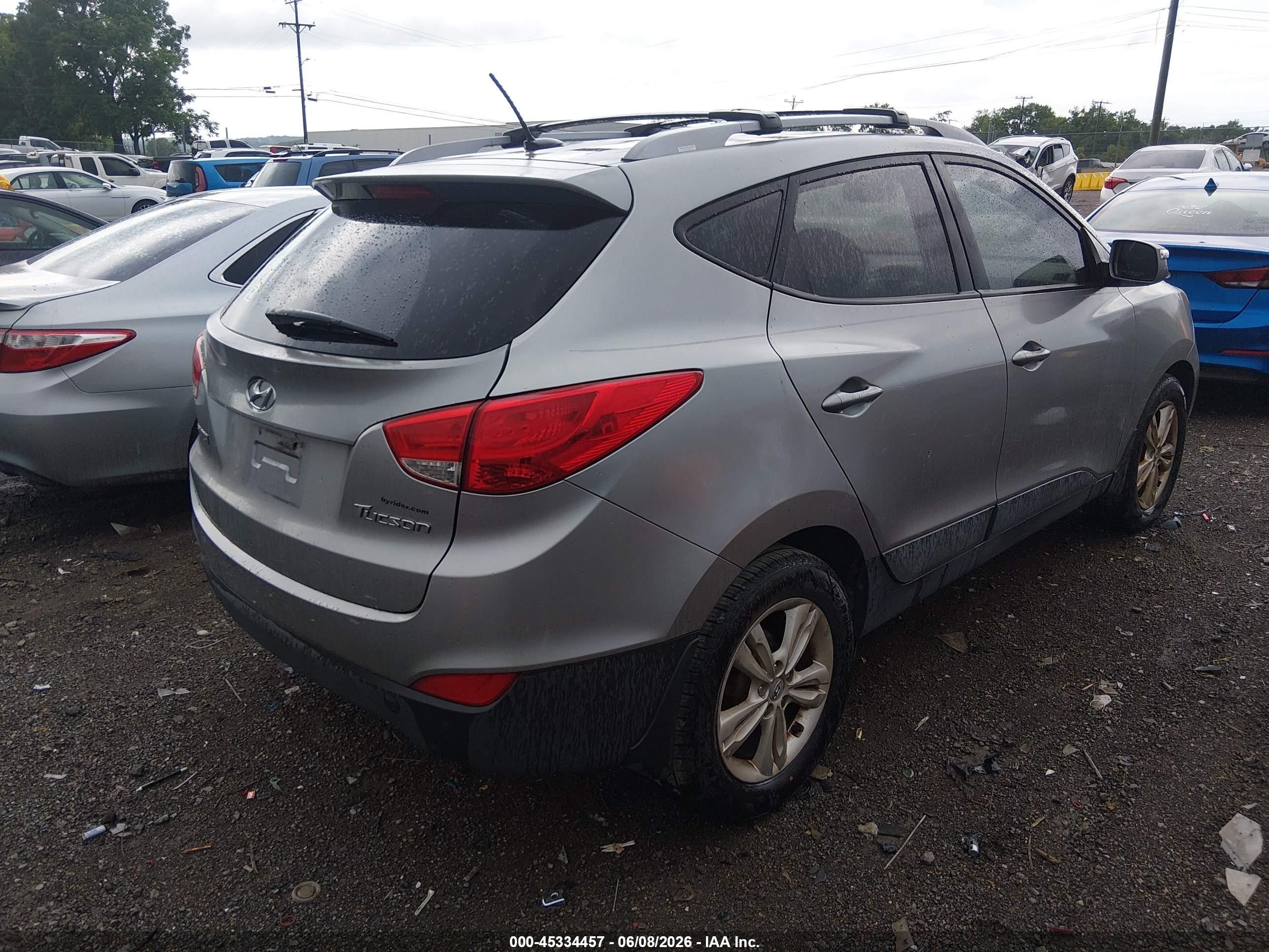 2013 Hyundai Tucson Gls Silver vin: KM8JU3AC9DU785518