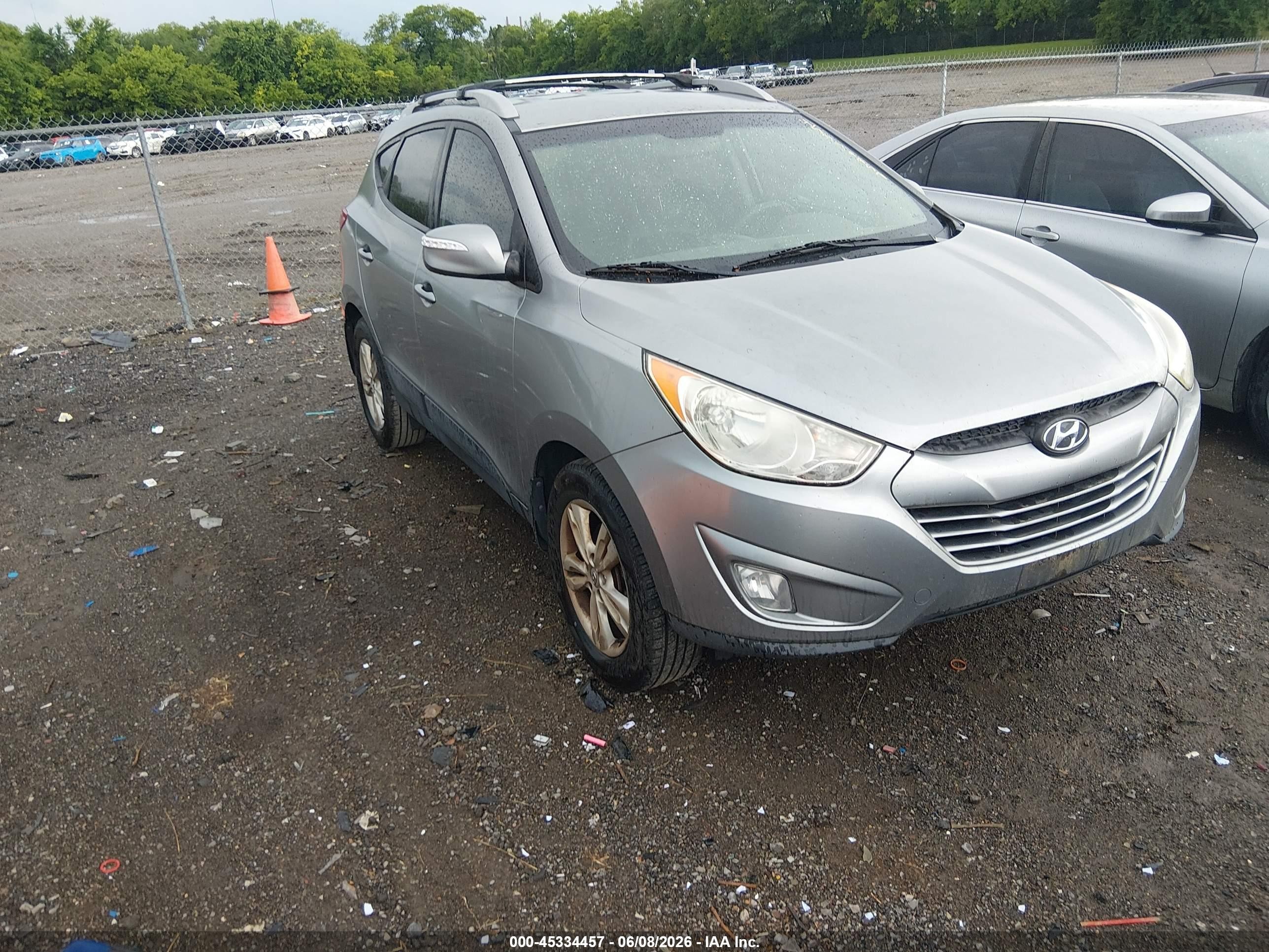 2013 Hyundai Tucson Gls Silver vin: KM8JU3AC9DU785518