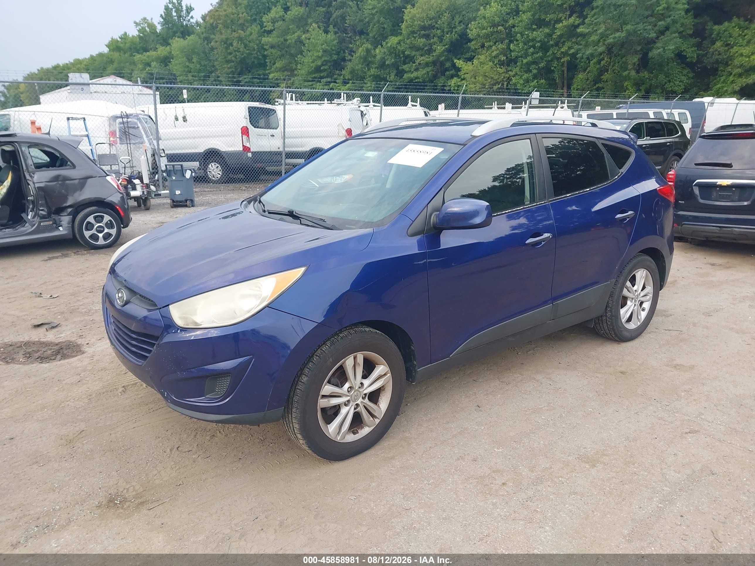 2011 Hyundai Tucson Gls Синий vin: KM8JU3ACXBU243633