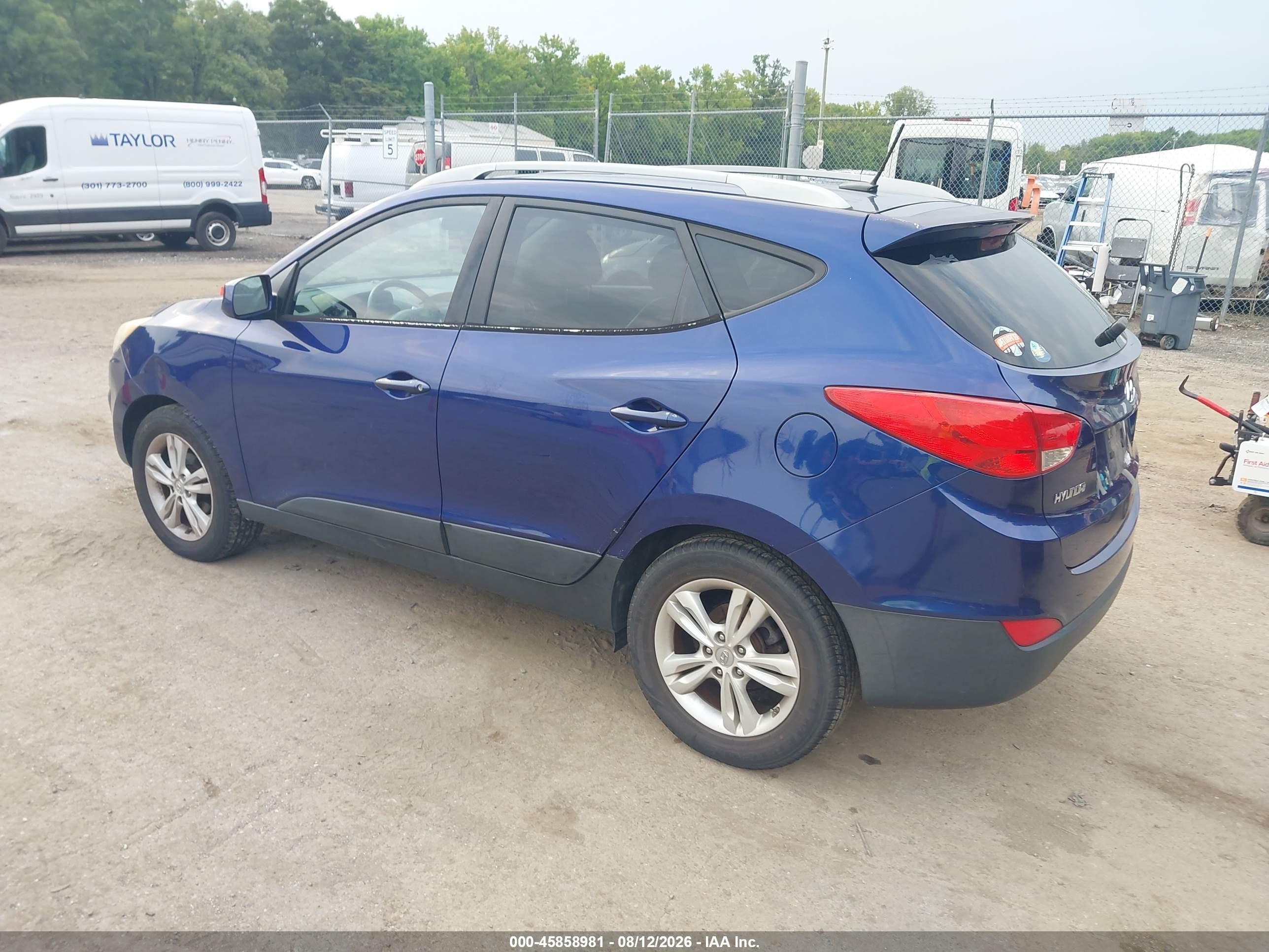 2011 Hyundai Tucson Gls Синий vin: KM8JU3ACXBU243633