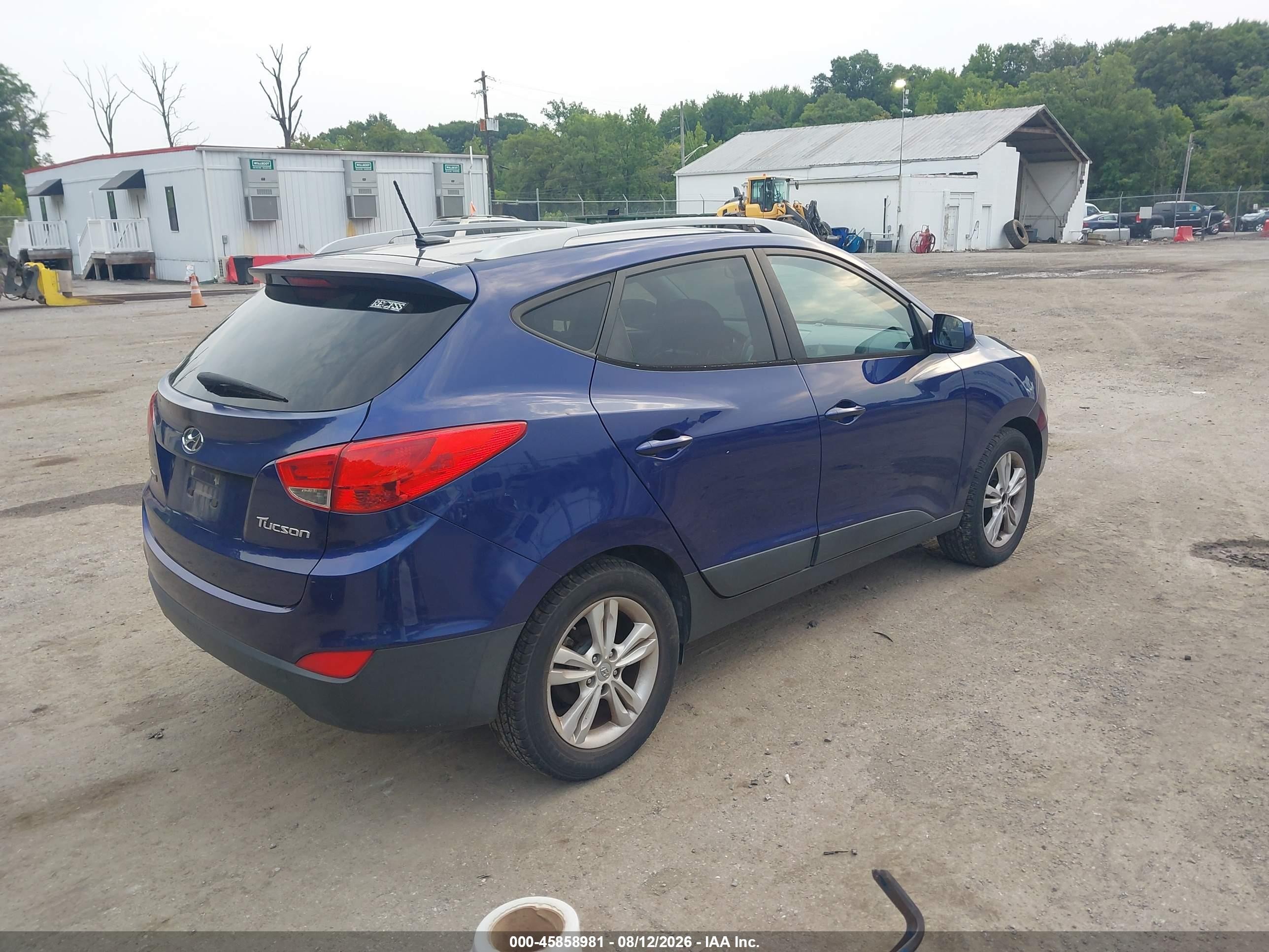 2011 Hyundai Tucson Gls Синий vin: KM8JU3ACXBU243633